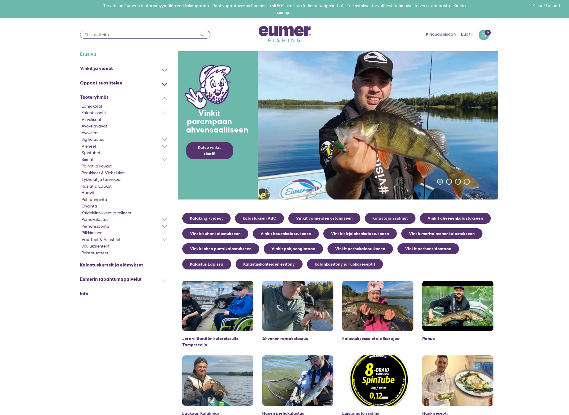 Screenshot for eumer.fi