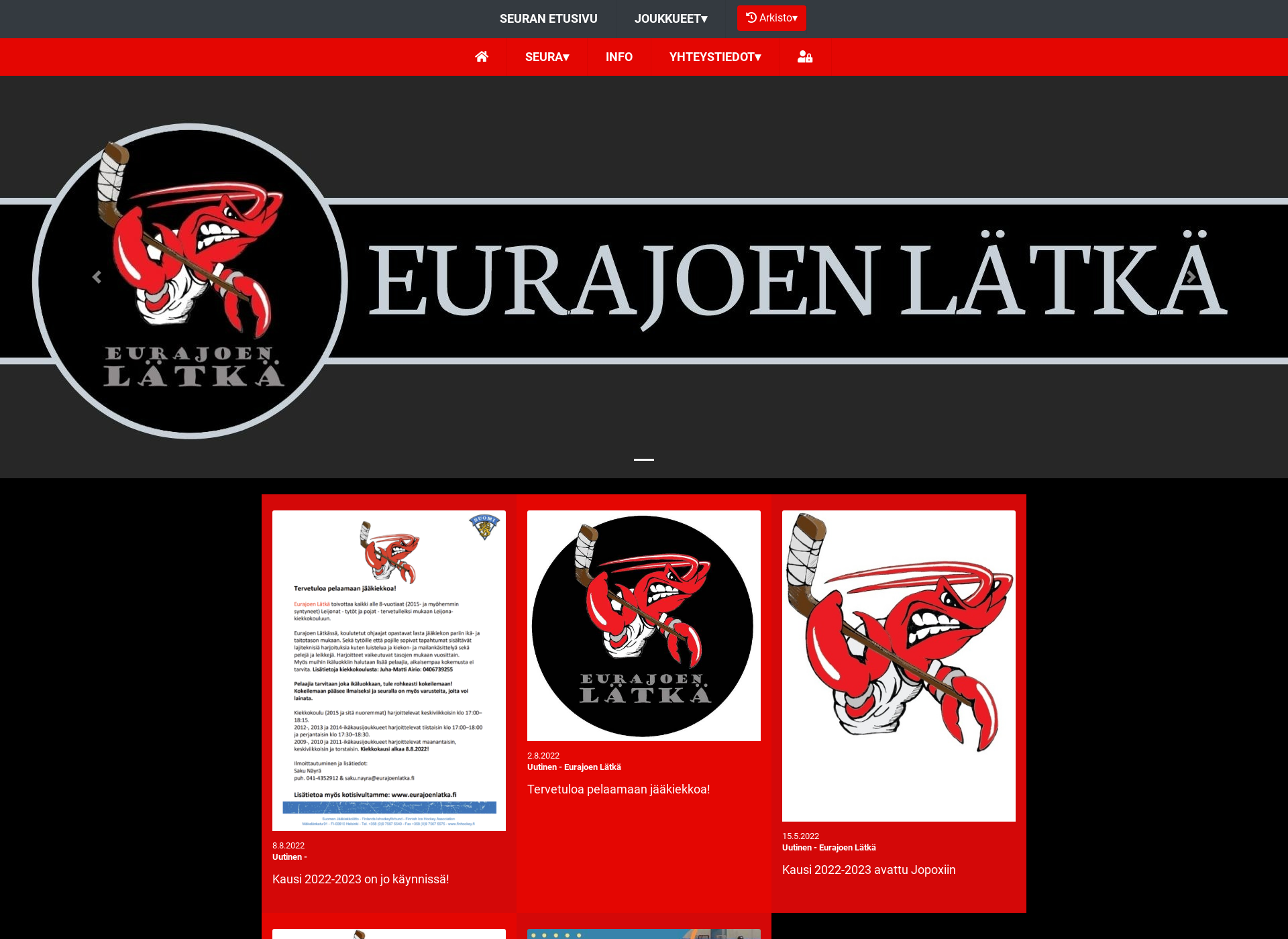 Screenshot for eurajoenlatka.fi