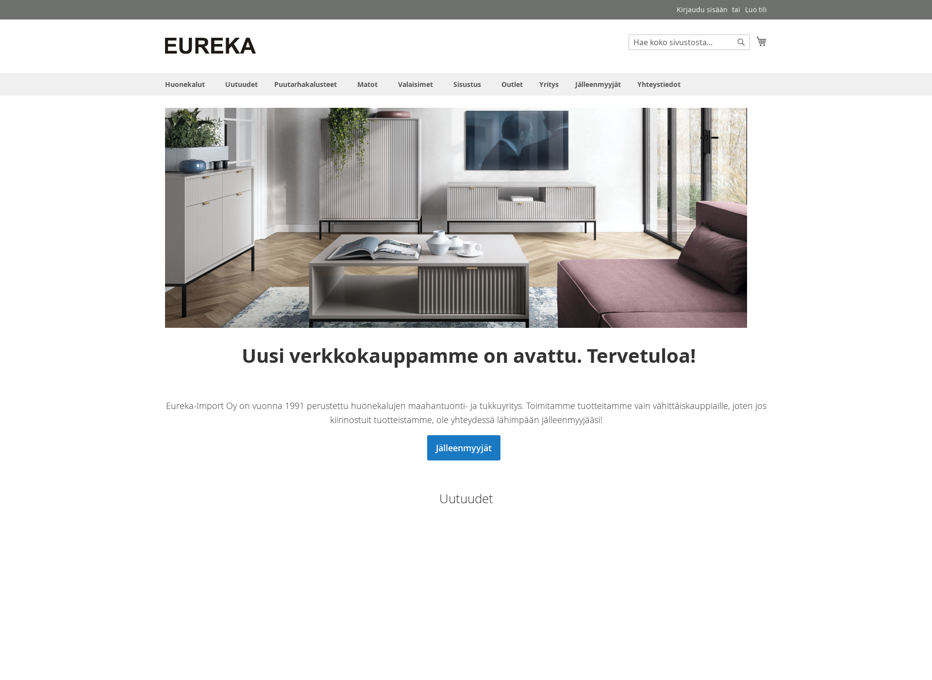 Skärmdump för eureka.fi