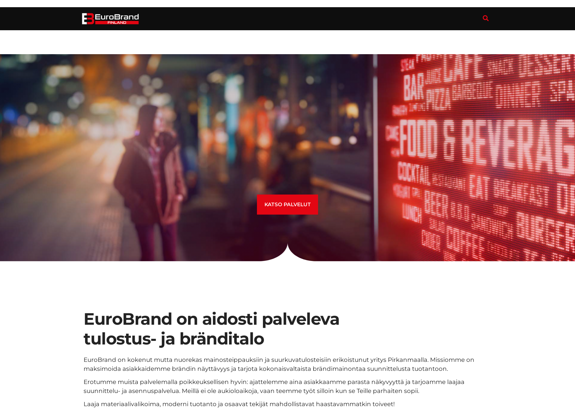 Screenshot for eurobrand.fi