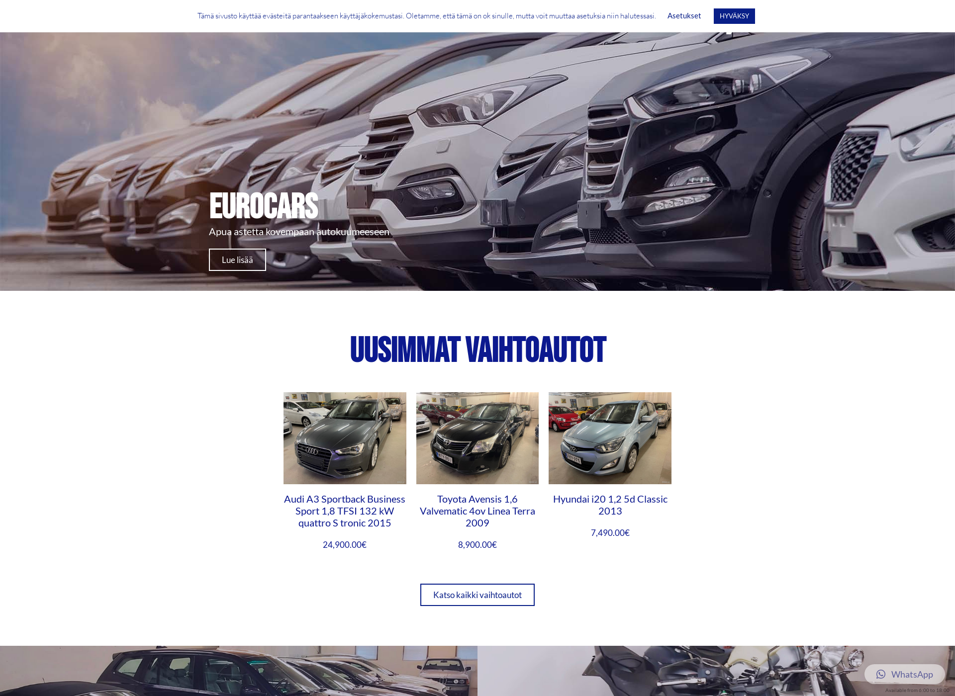 Screenshot for eurocars.fi