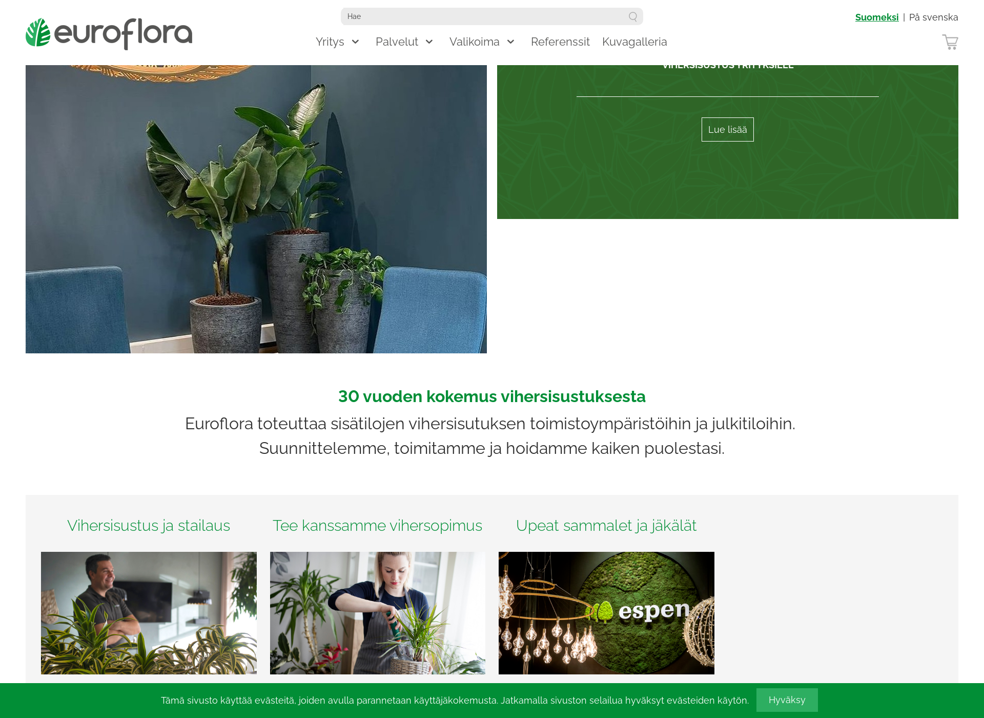 Screenshot for euroflora.fi