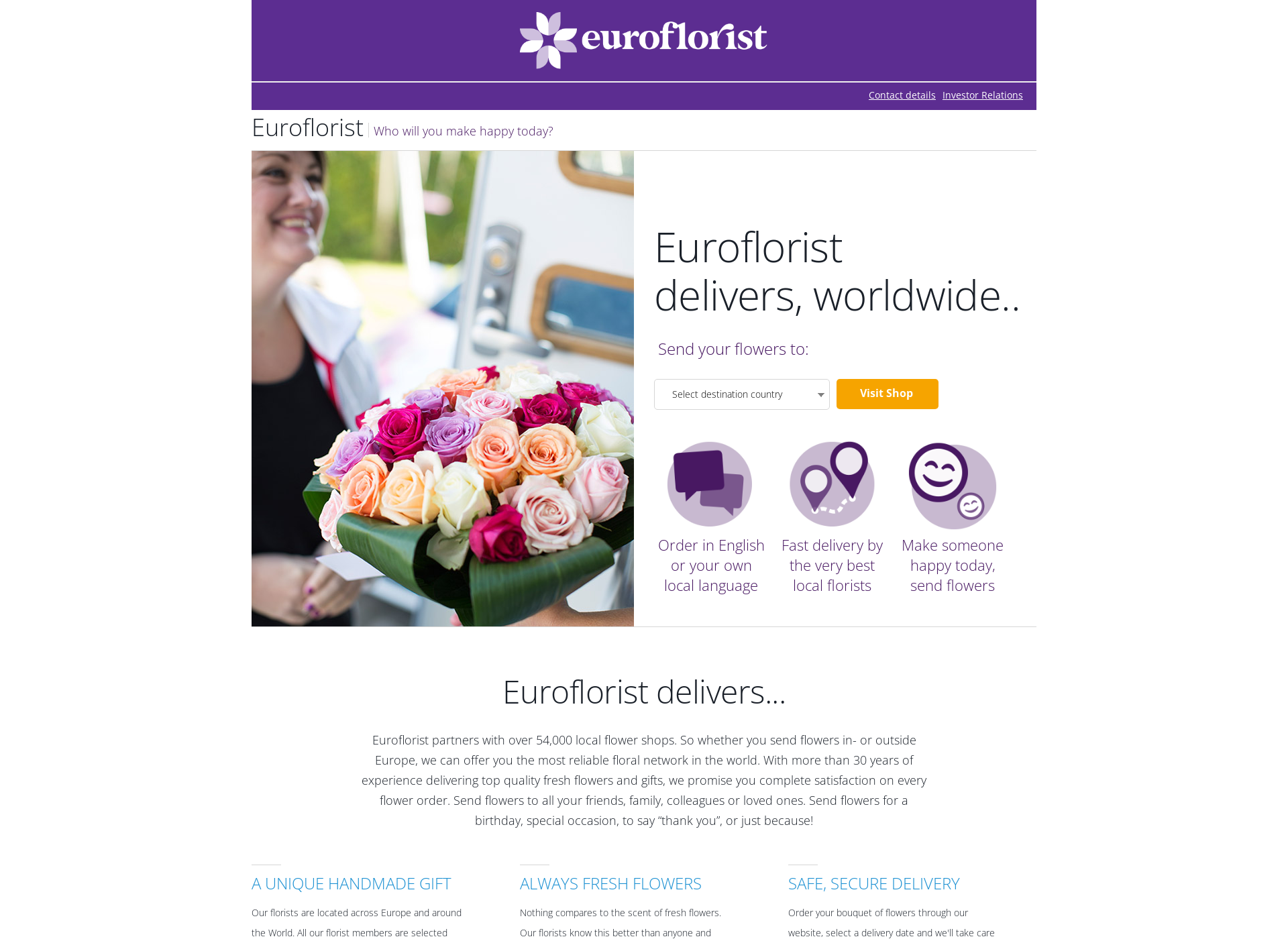 Screenshot for euroflorist.fi
