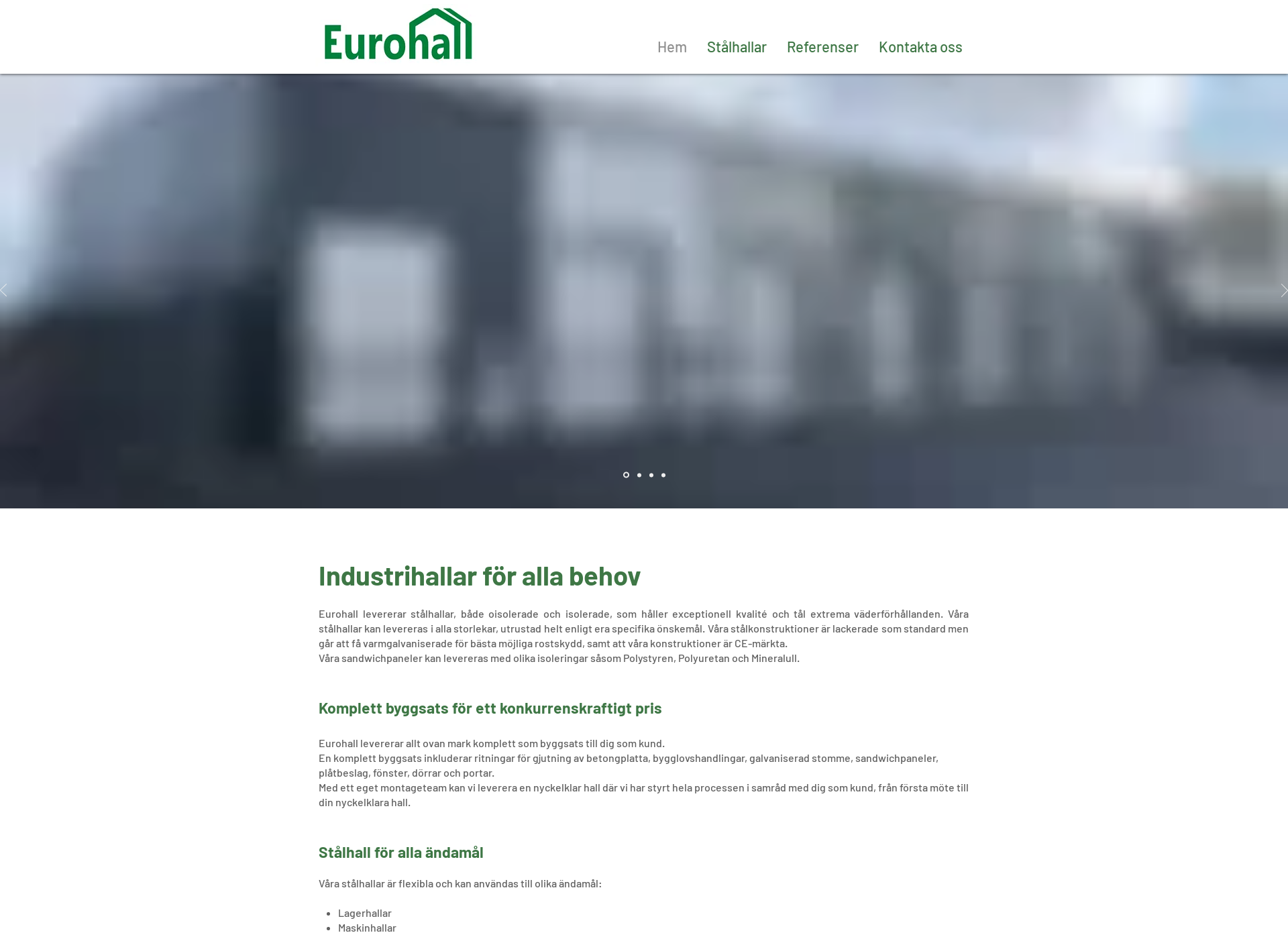 Screenshot for eurohall.fi