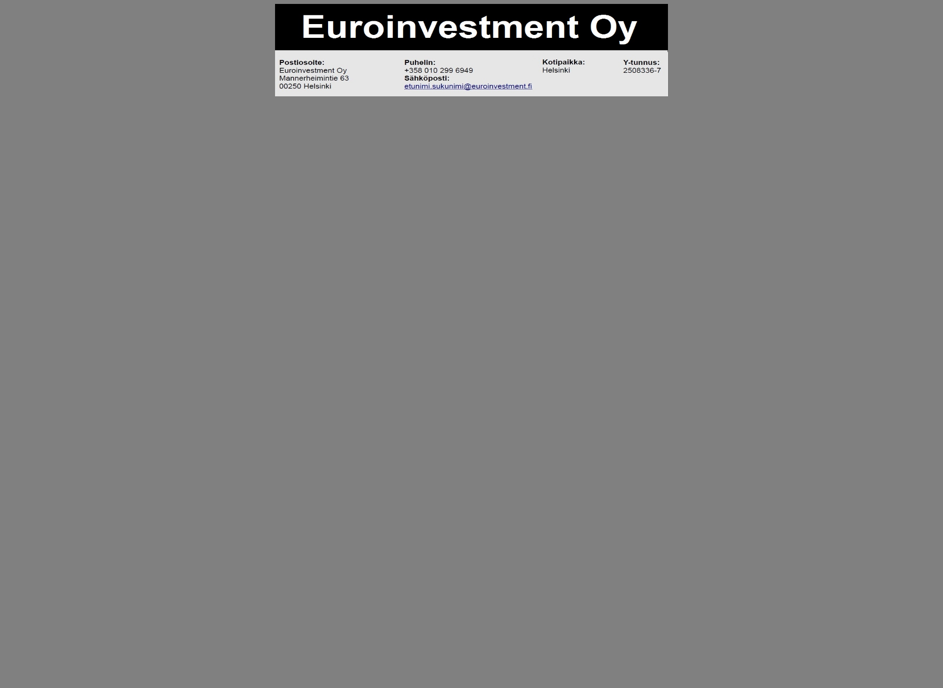 Screenshot for euroinvestment.fi