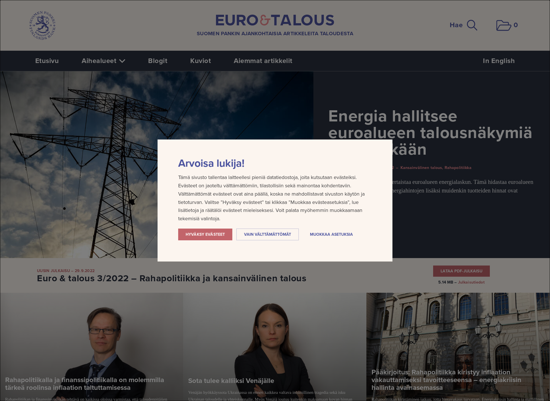 Screenshot for eurojatalous.fi
