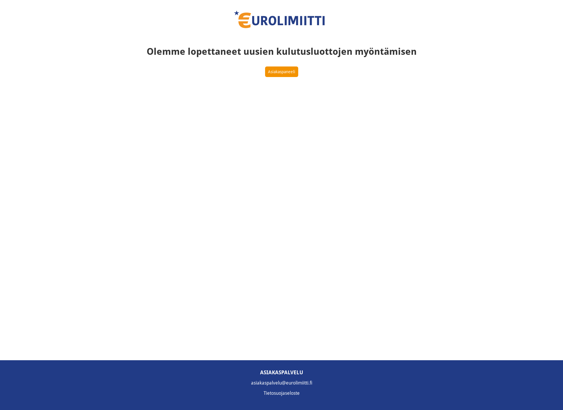 Screenshot for eurolimiitti.fi