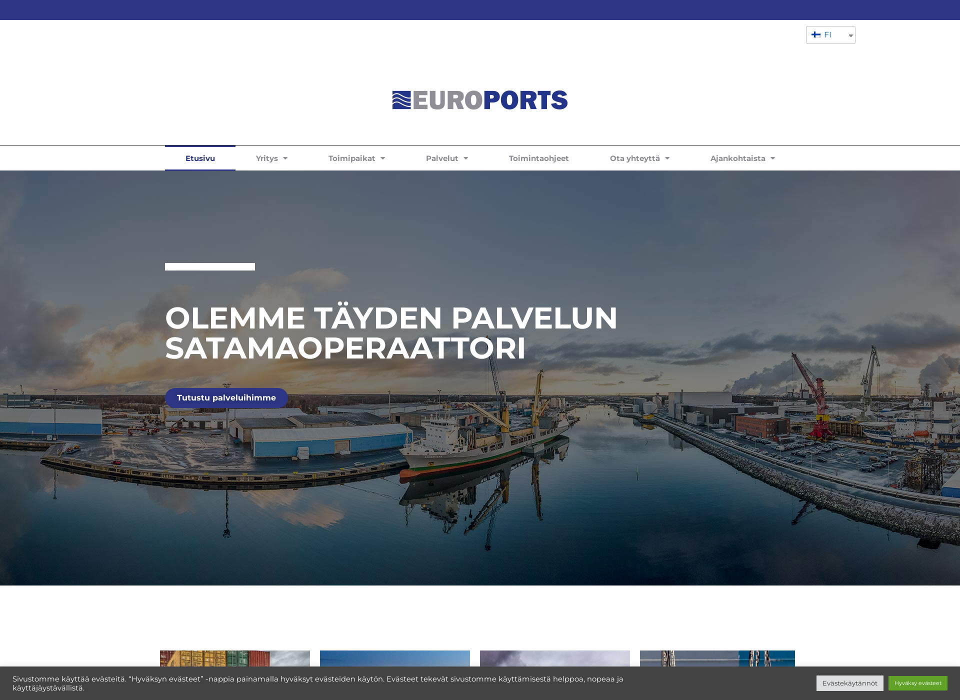 Screenshot for euroports.fi