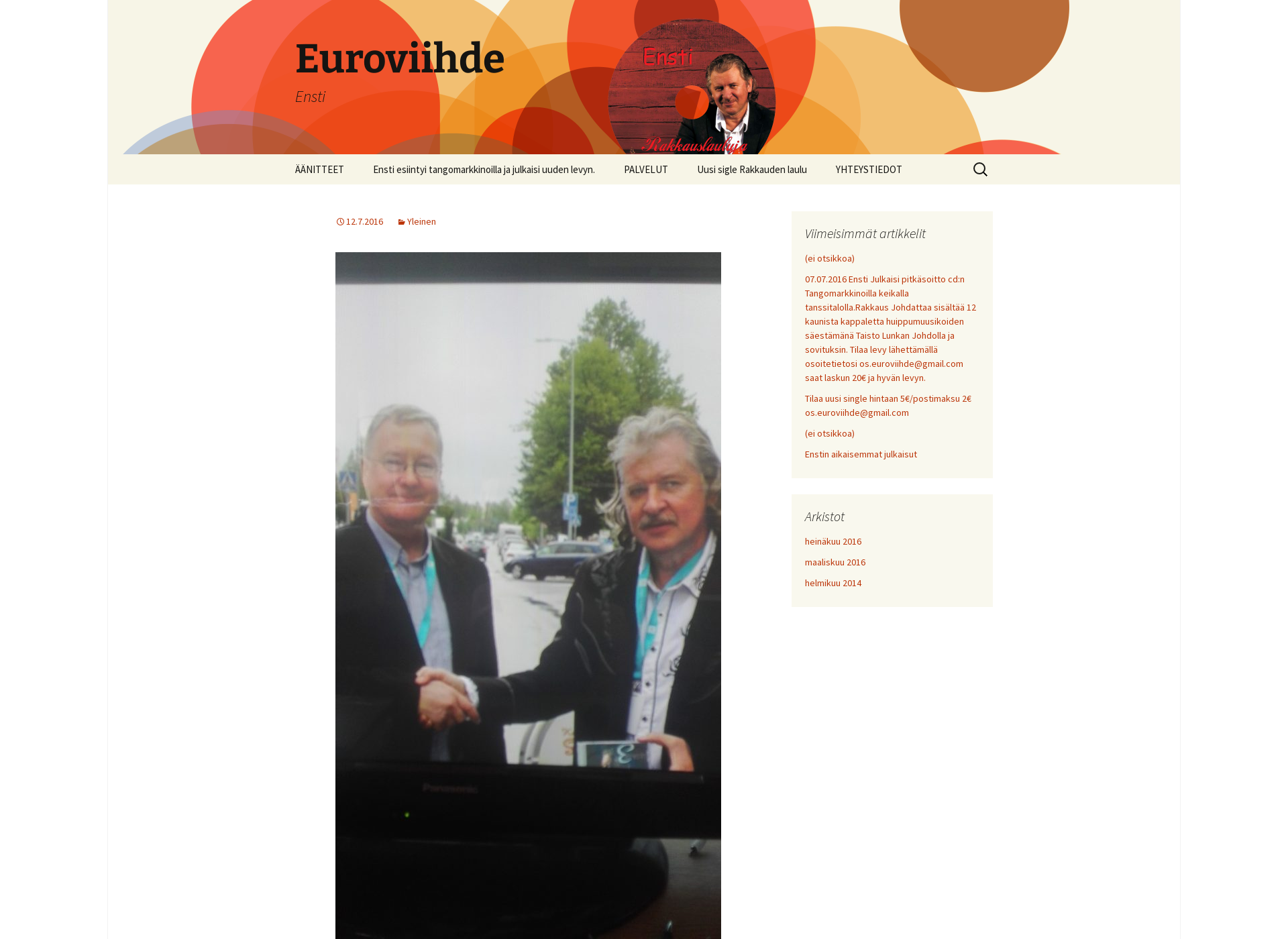 Screenshot for euroviihde.fi