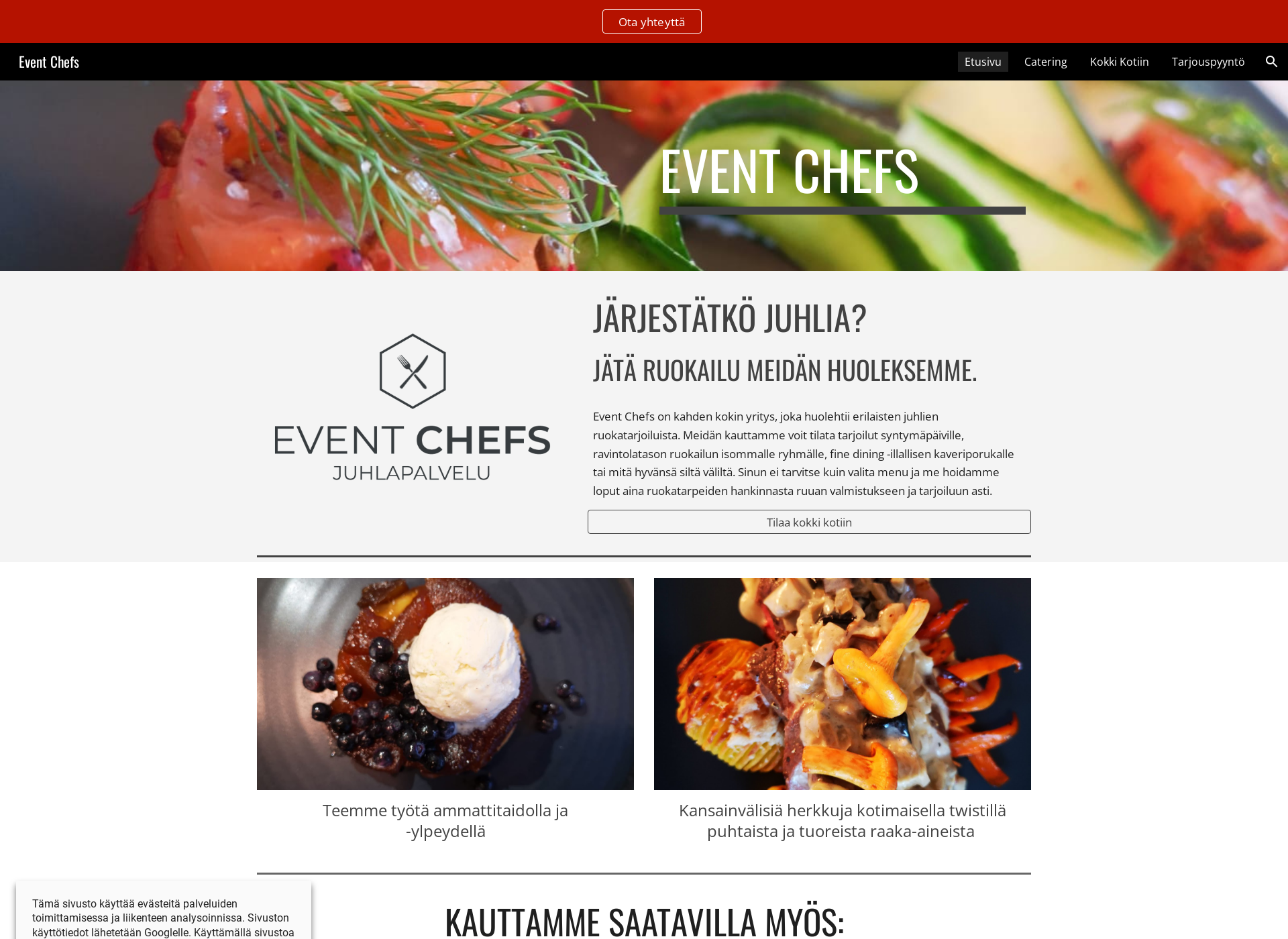 Screenshot for eventchefs.fi