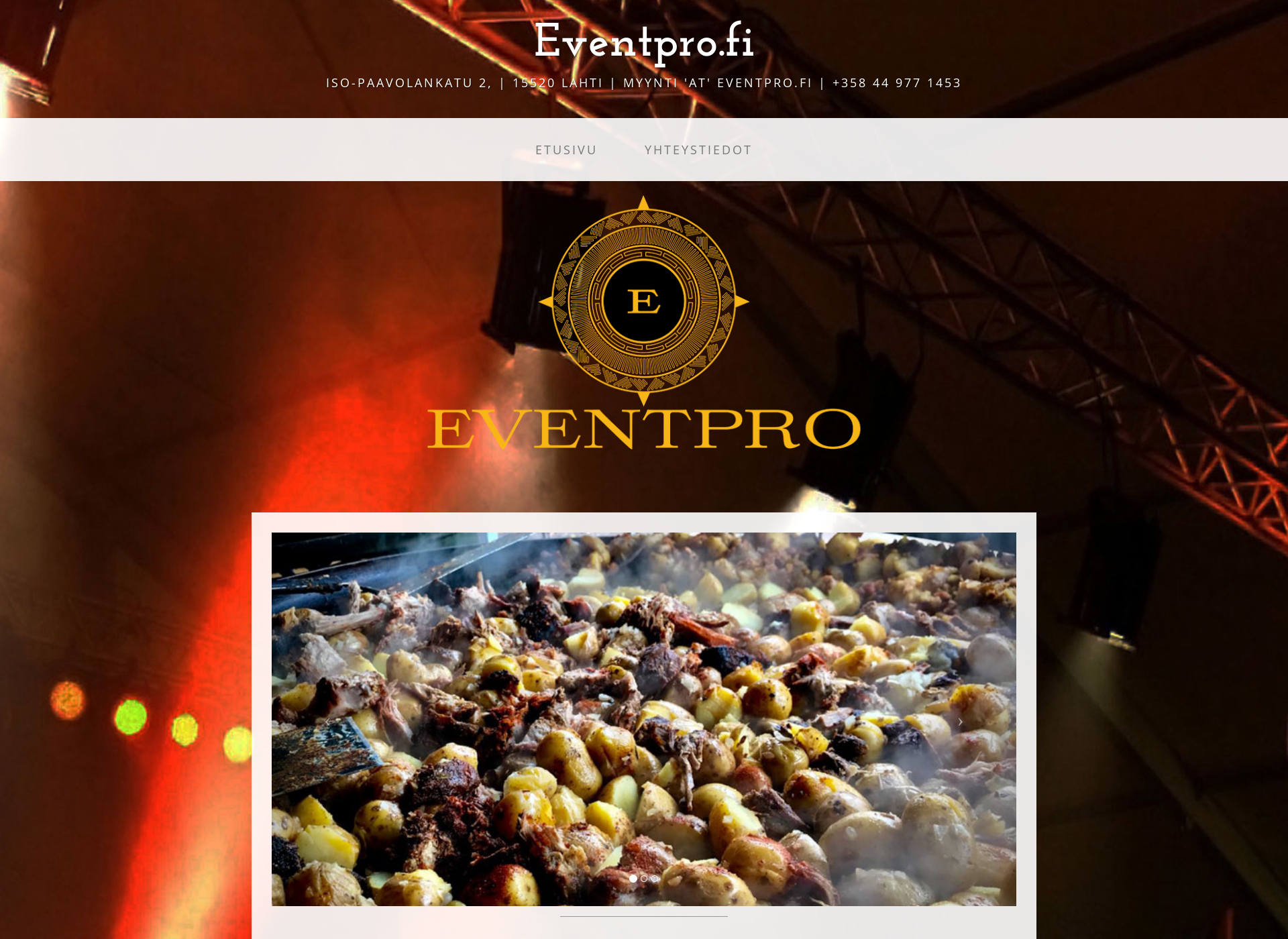 Screenshot for eventpro.fi
