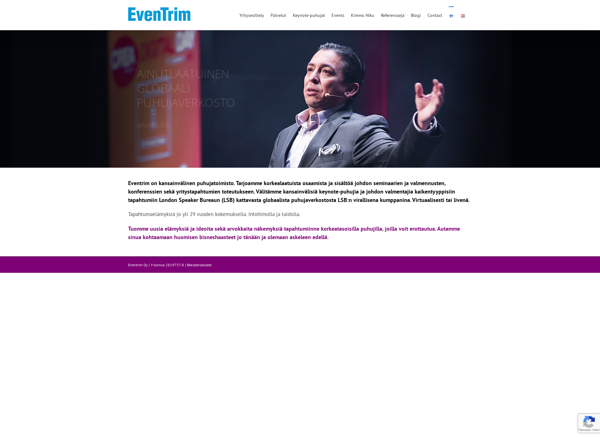 Screenshot for eventrim.fi