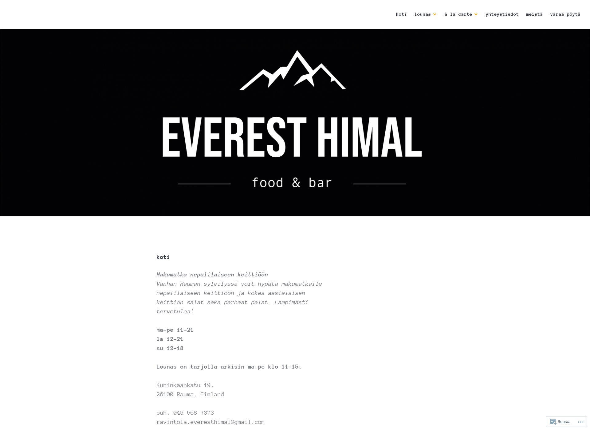 Screenshot for everesthimal.fi