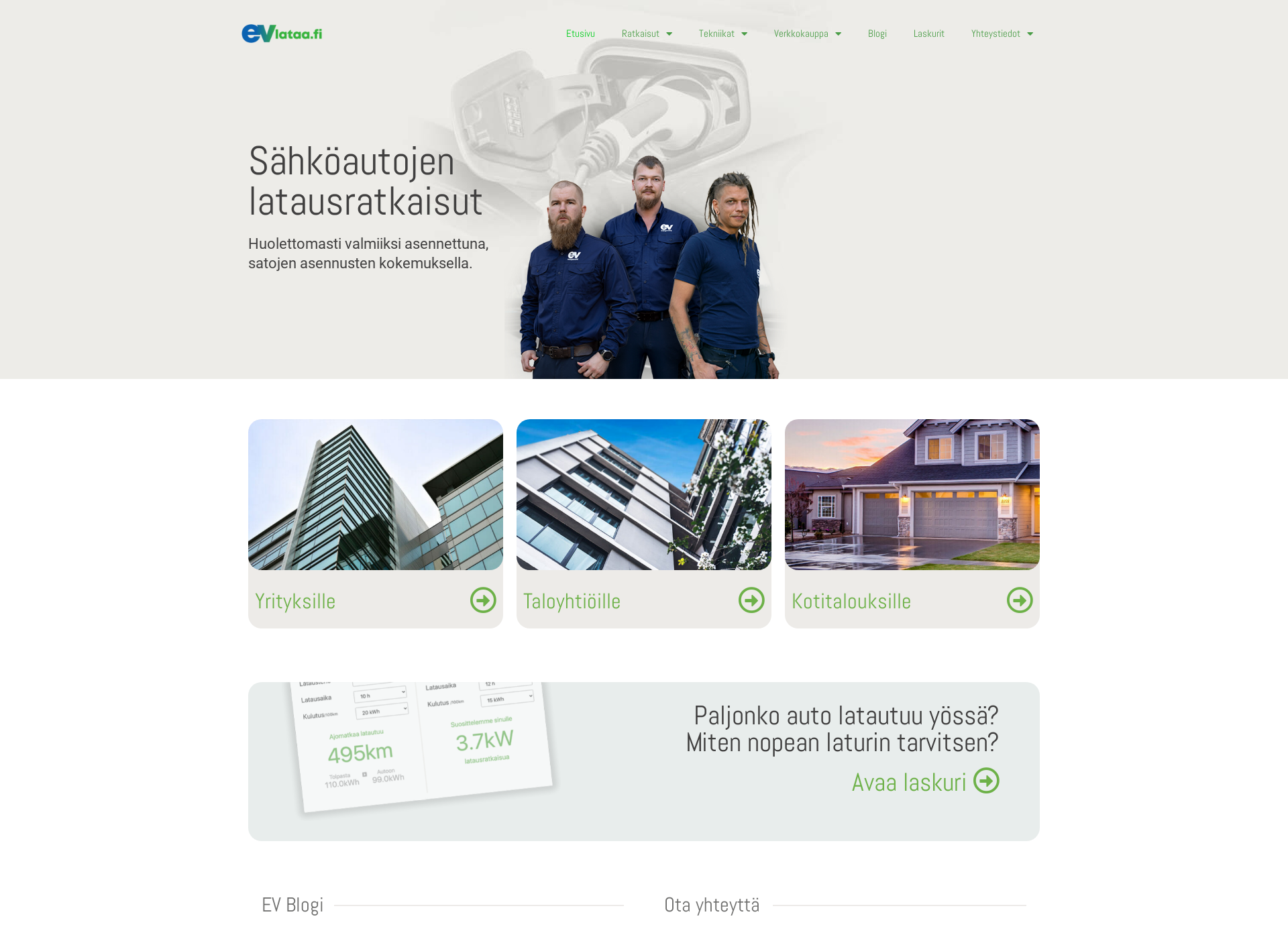 Screenshot for evlataa.fi