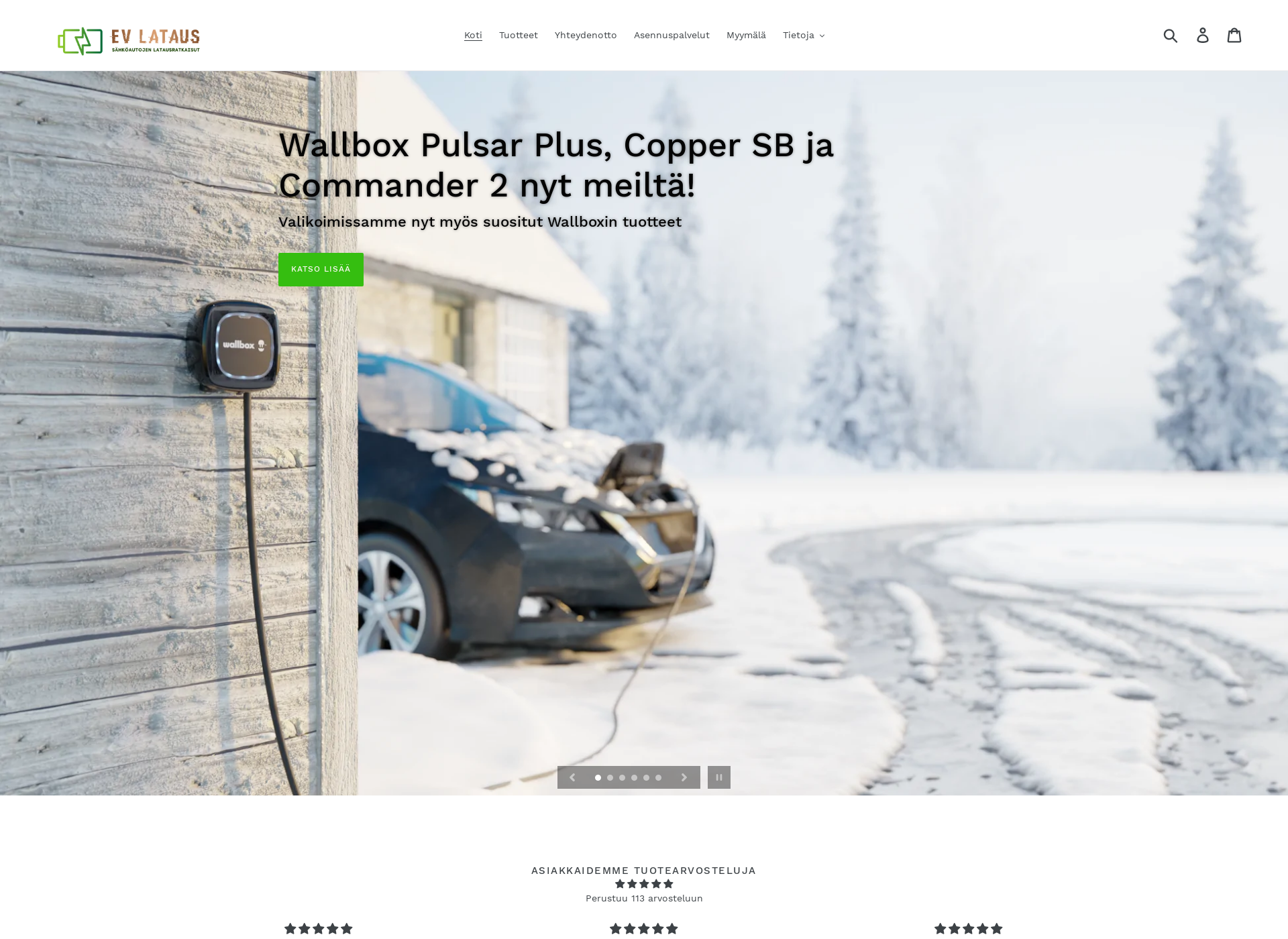 Screenshot for evlataus.fi