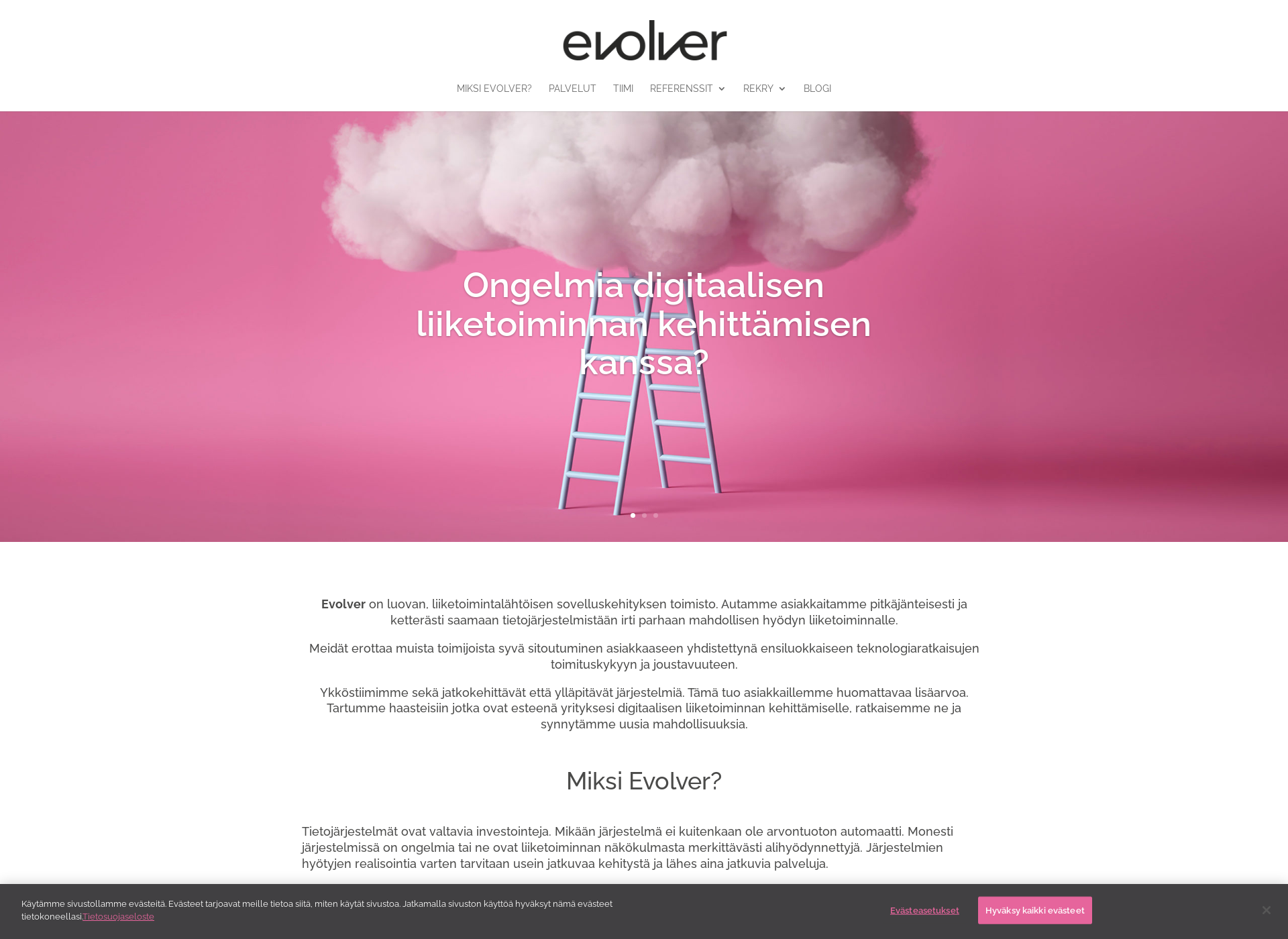 Screenshot for evolver.fi