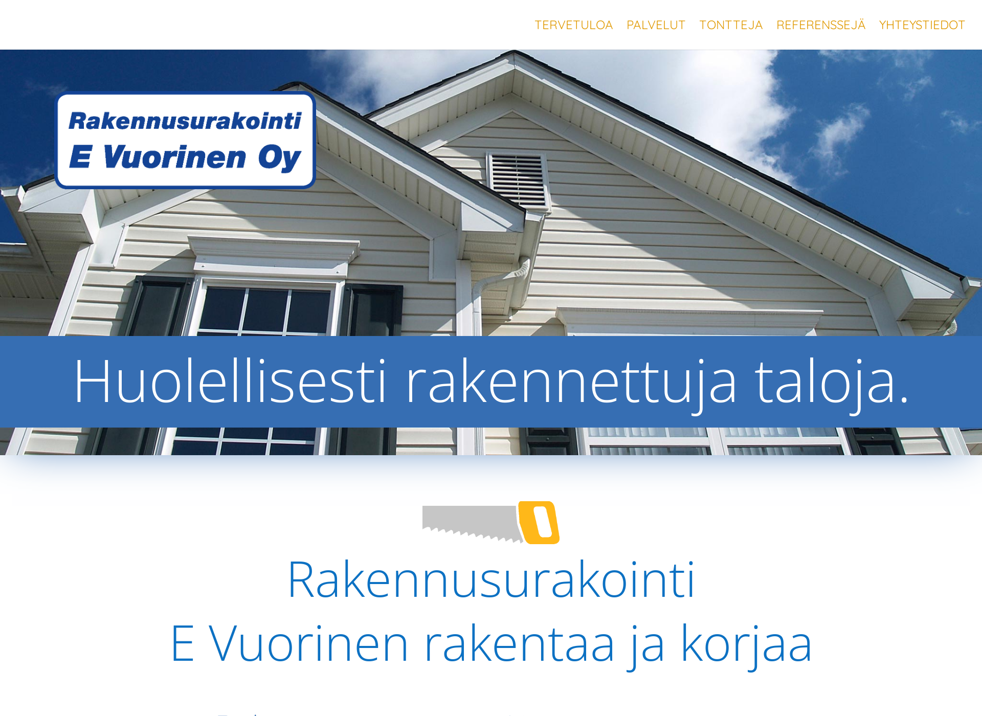 Skärmdump för evuorinen.fi