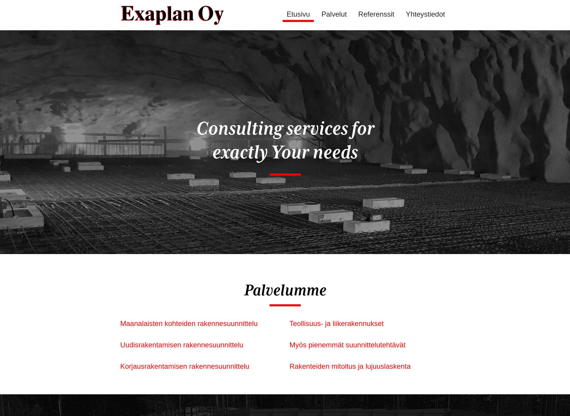 Screenshot for exaplan.fi