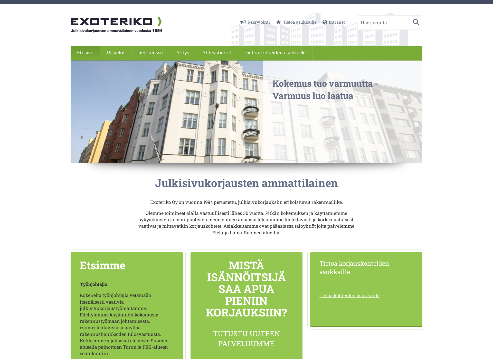 Screenshot for exoteriko.fi