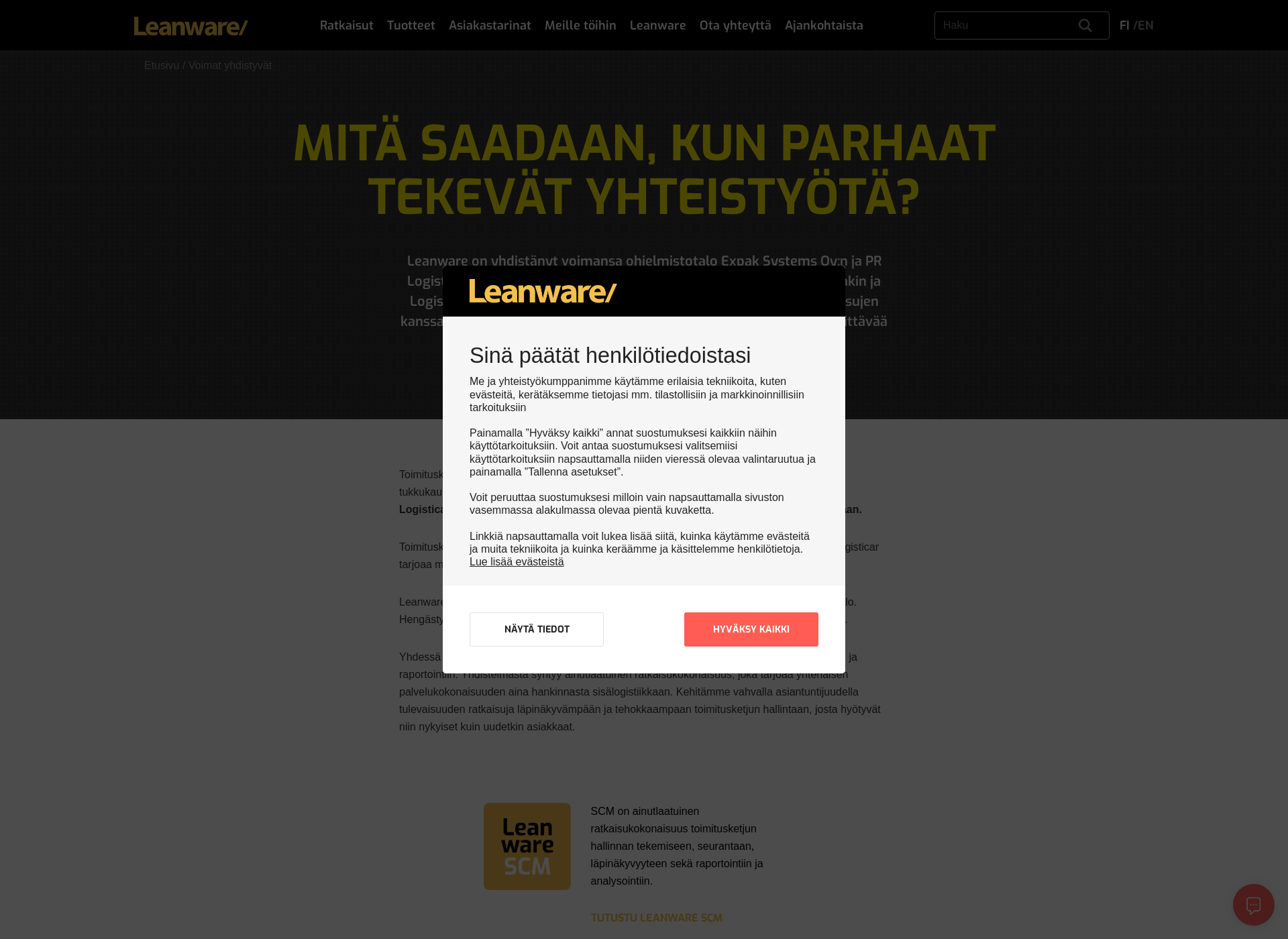 Screenshot for expak.fi