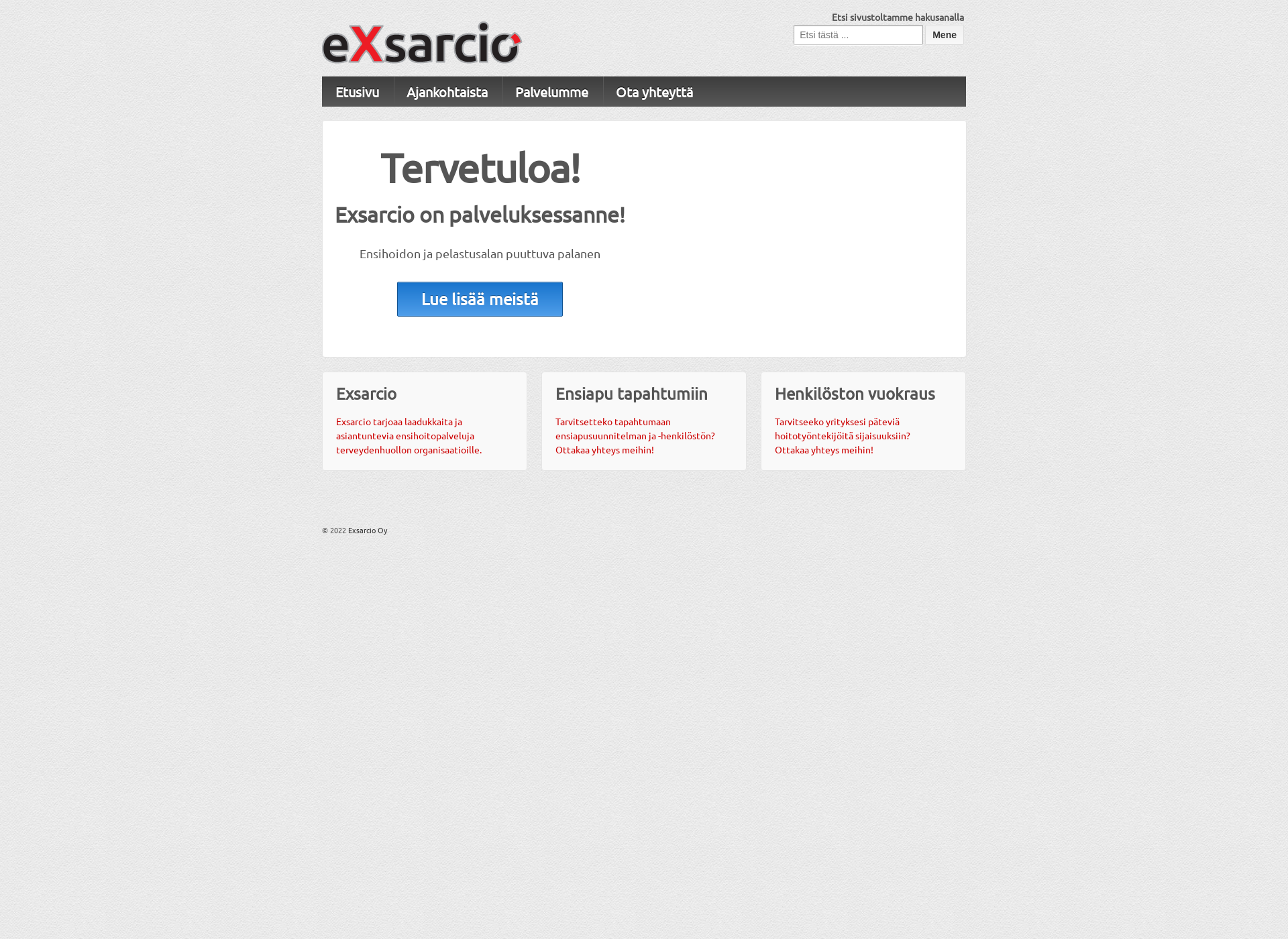 Screenshot for exsarcio.fi
