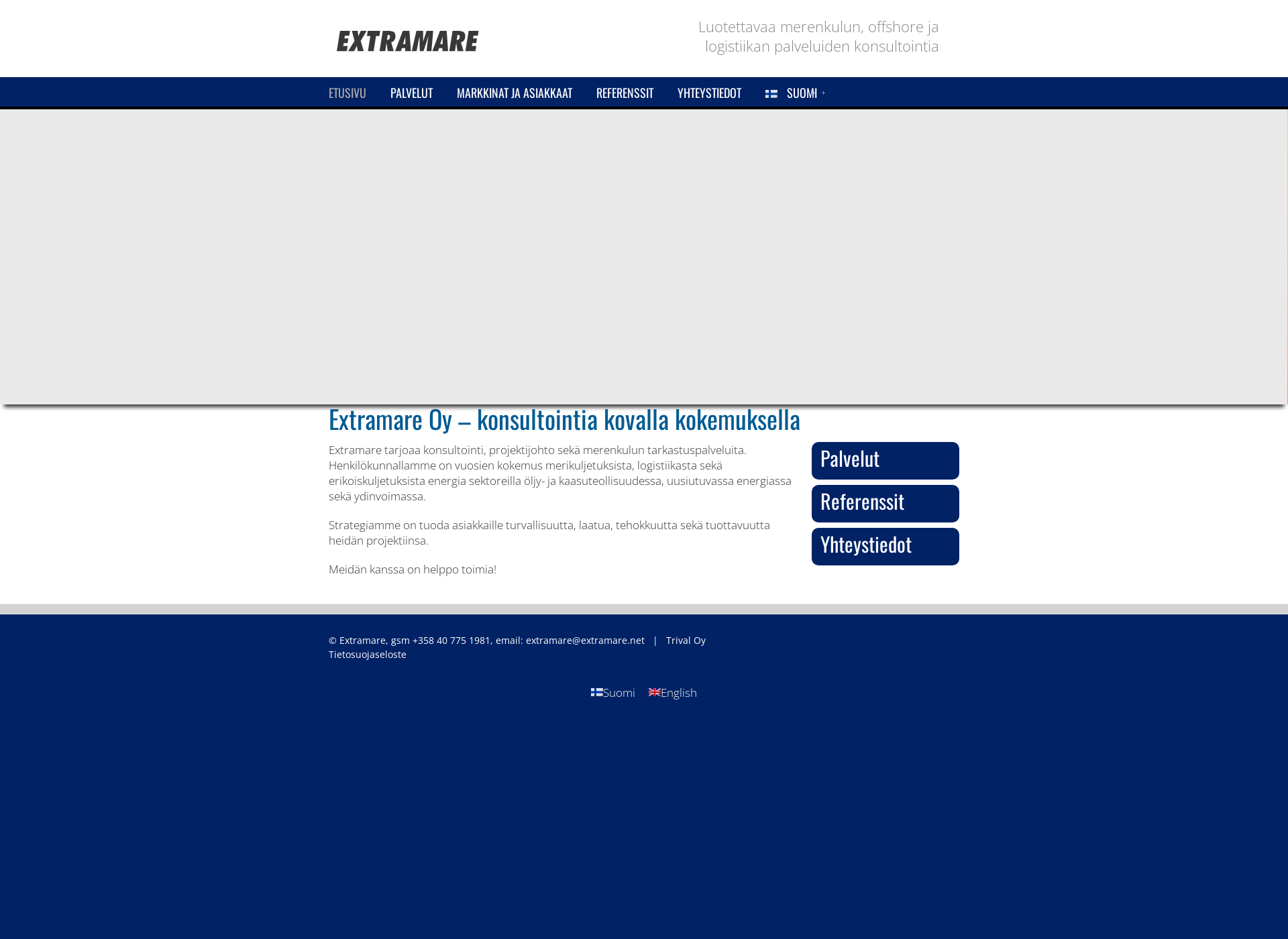 Screenshot for extramare.net