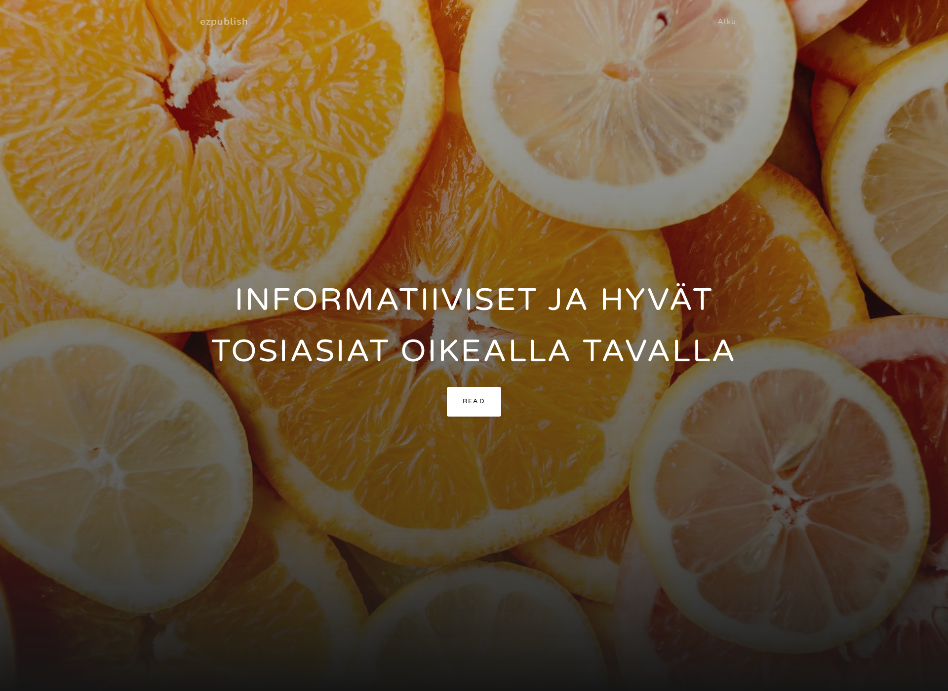 Skärmdump för ezpublish.fi