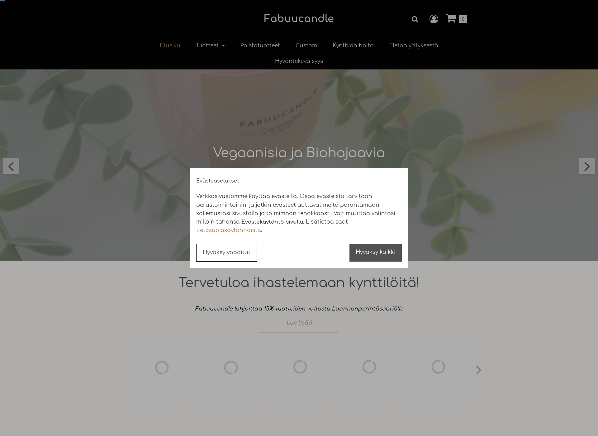 Skärmdump för fabuucandle.fi
