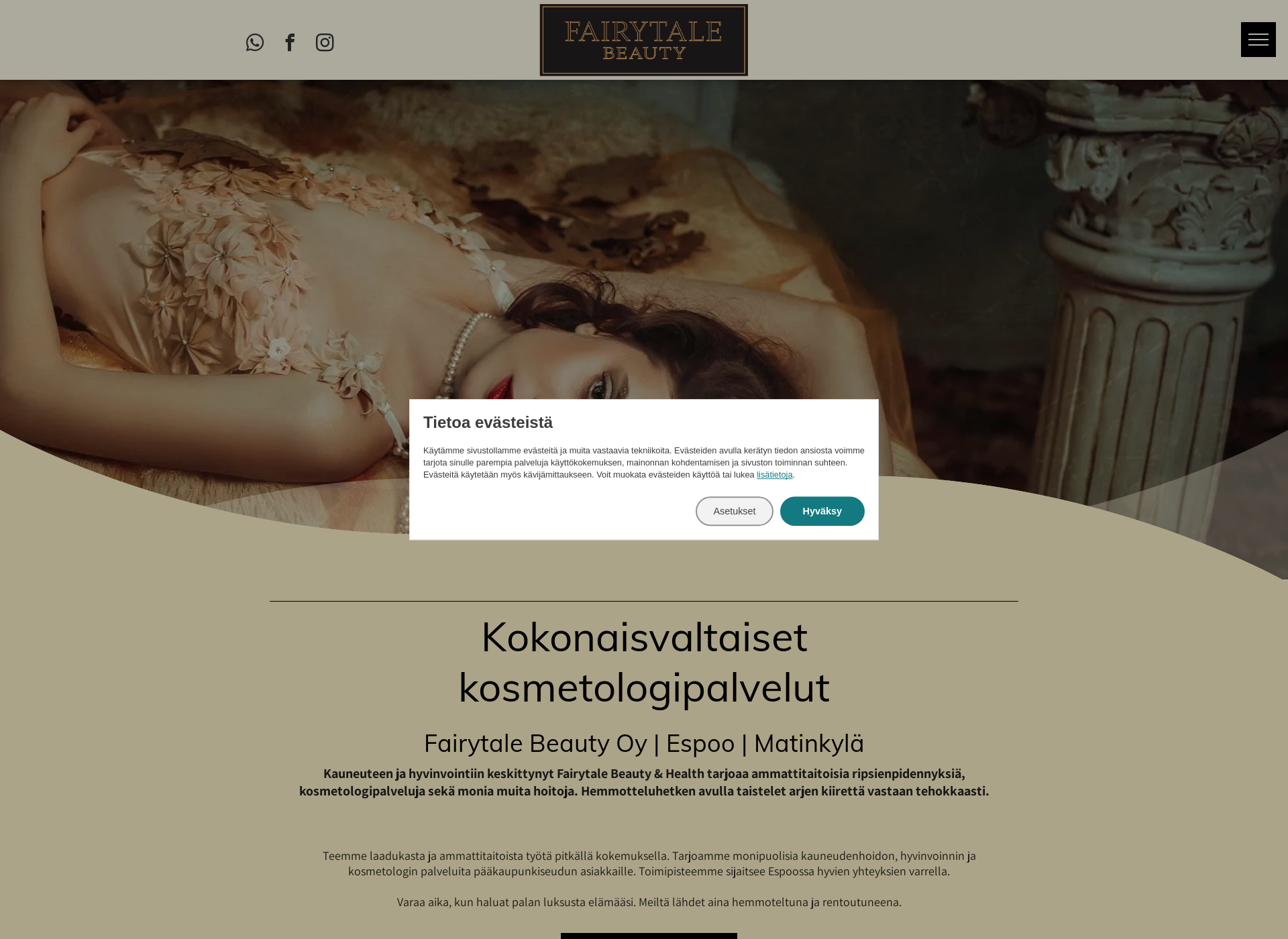 Screenshot for fairytalebeauty.fi