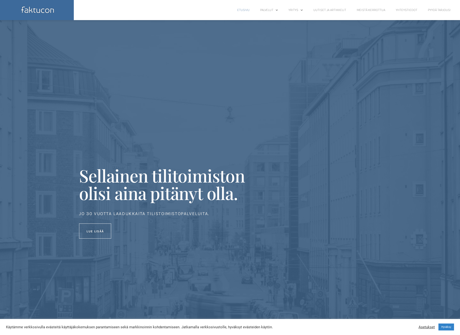 Skärmdump för faktucon.fi