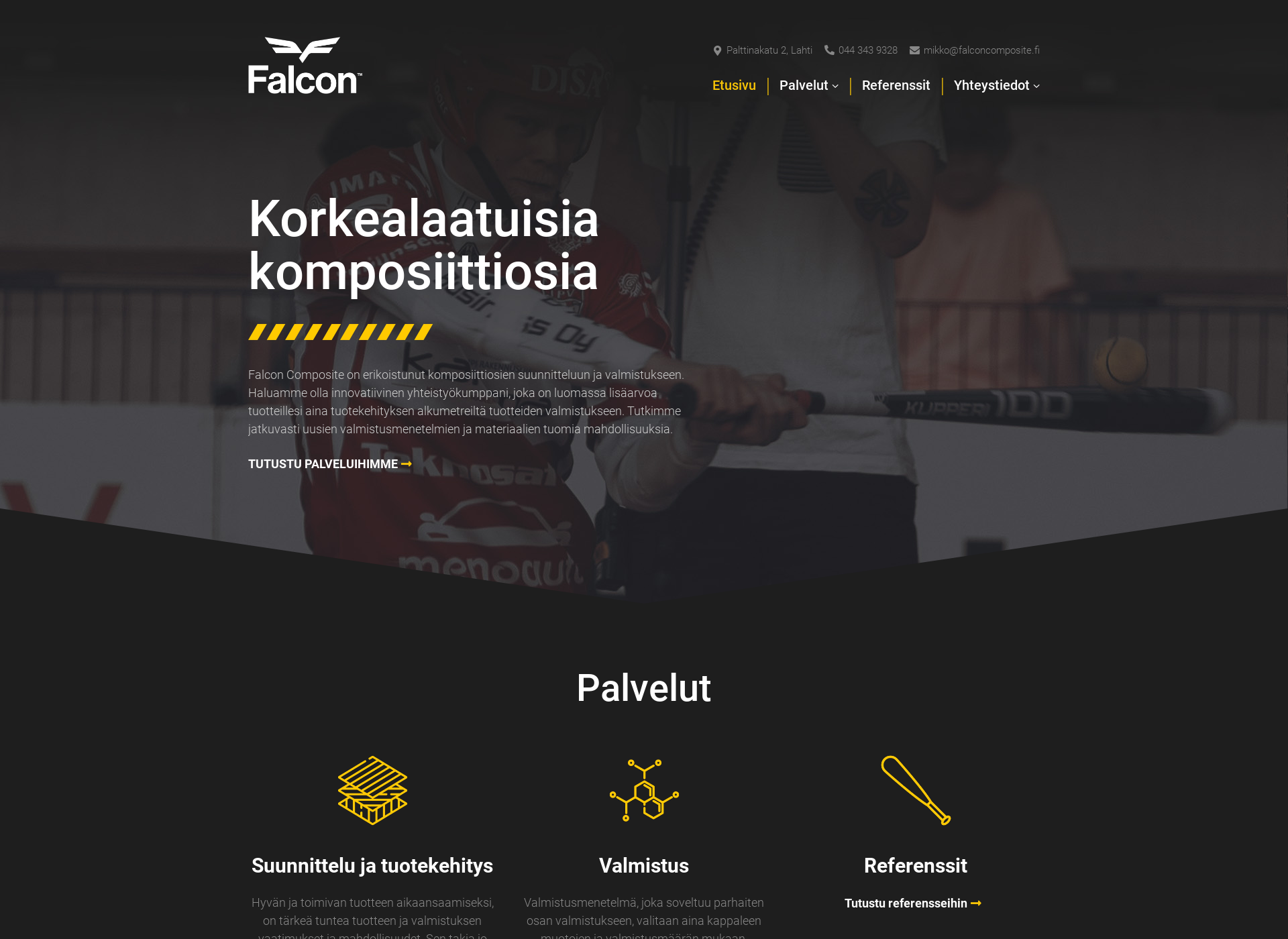 Näyttökuva falconcomposite.fi