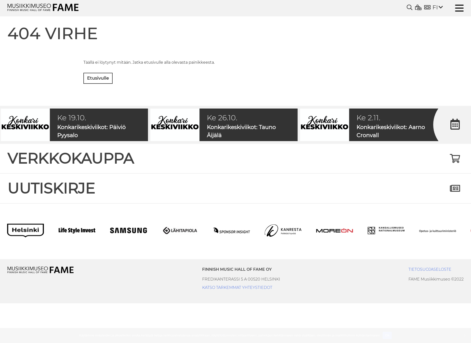 Screenshot for fameshop.fi