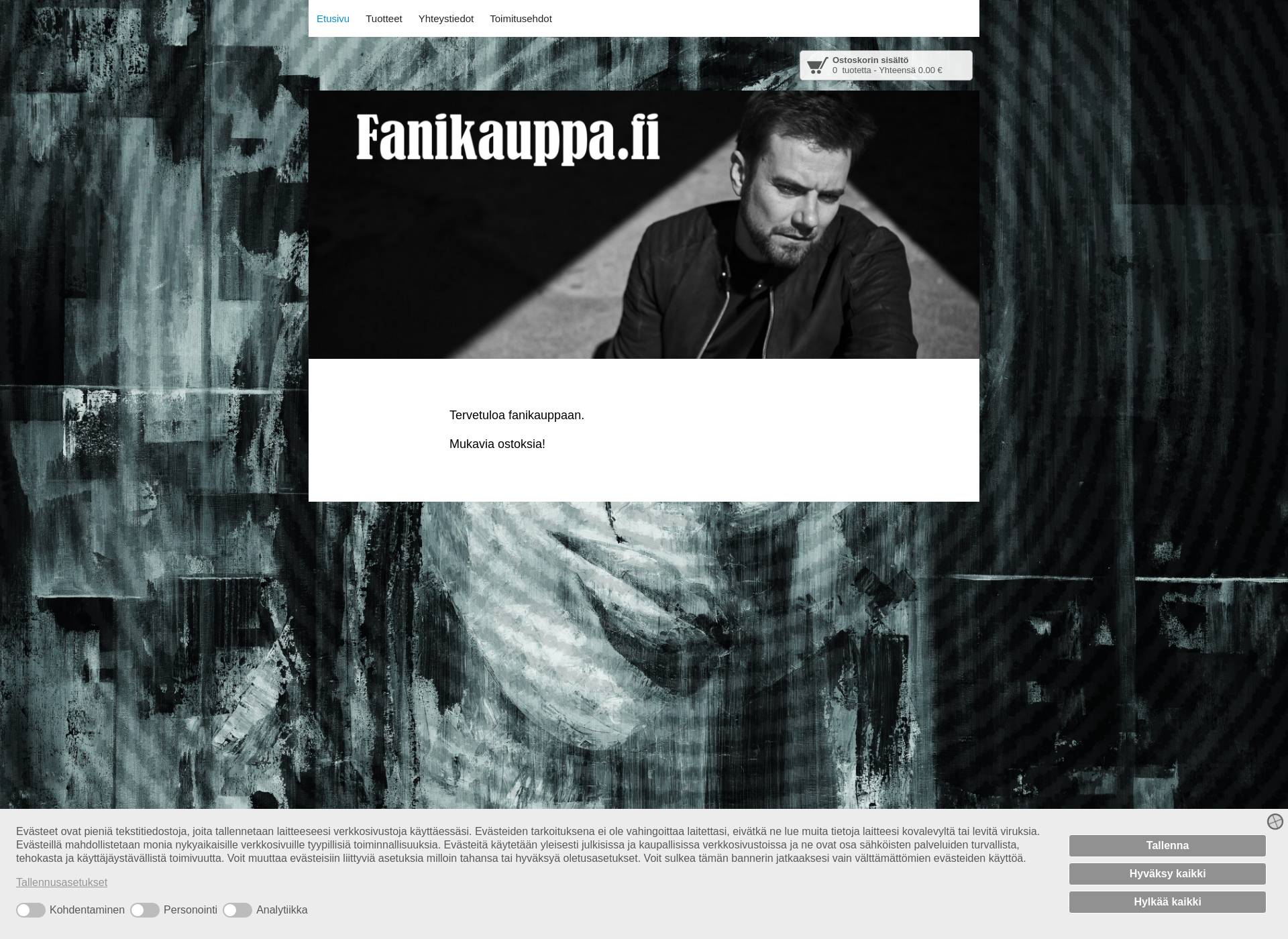 Skärmdump för fanikauppa.fi