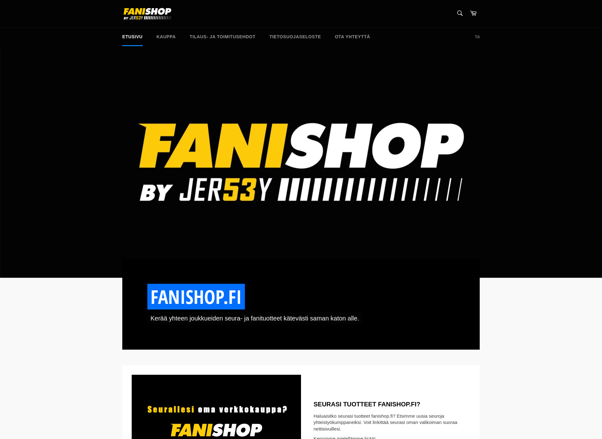 Screenshot for fanishop.fi