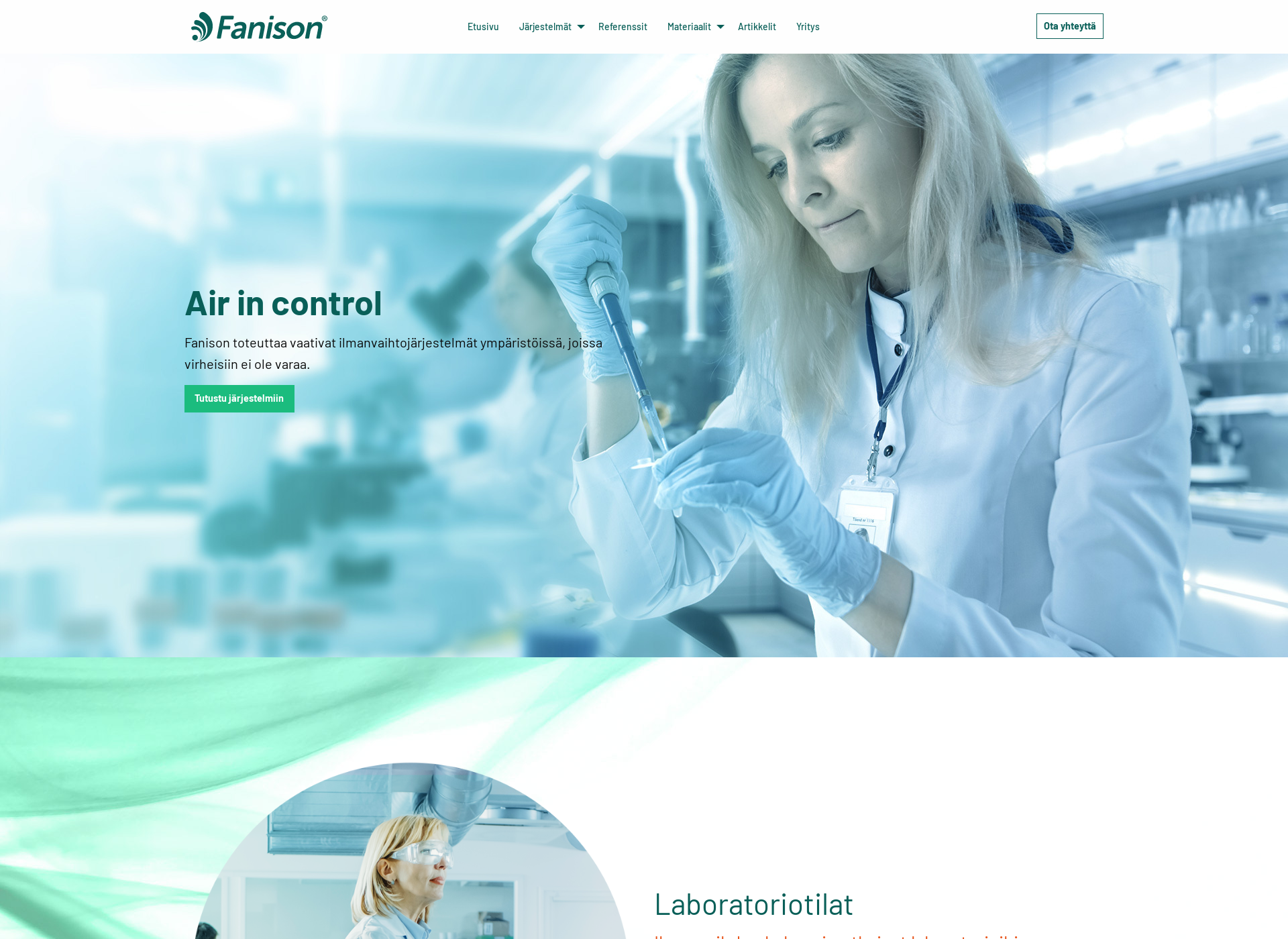 Screenshot for fanison.fi