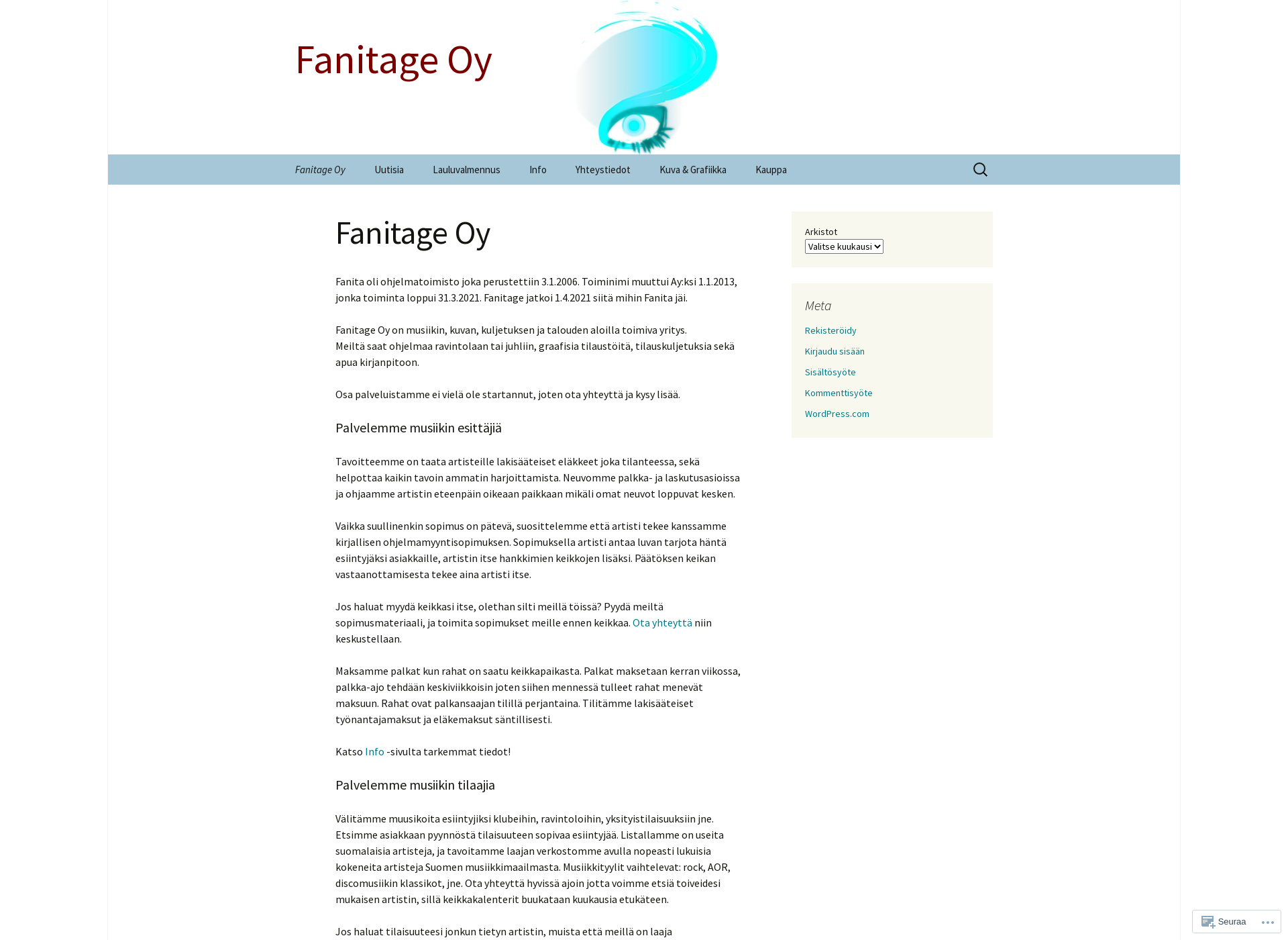 Screenshot for fanitage.com