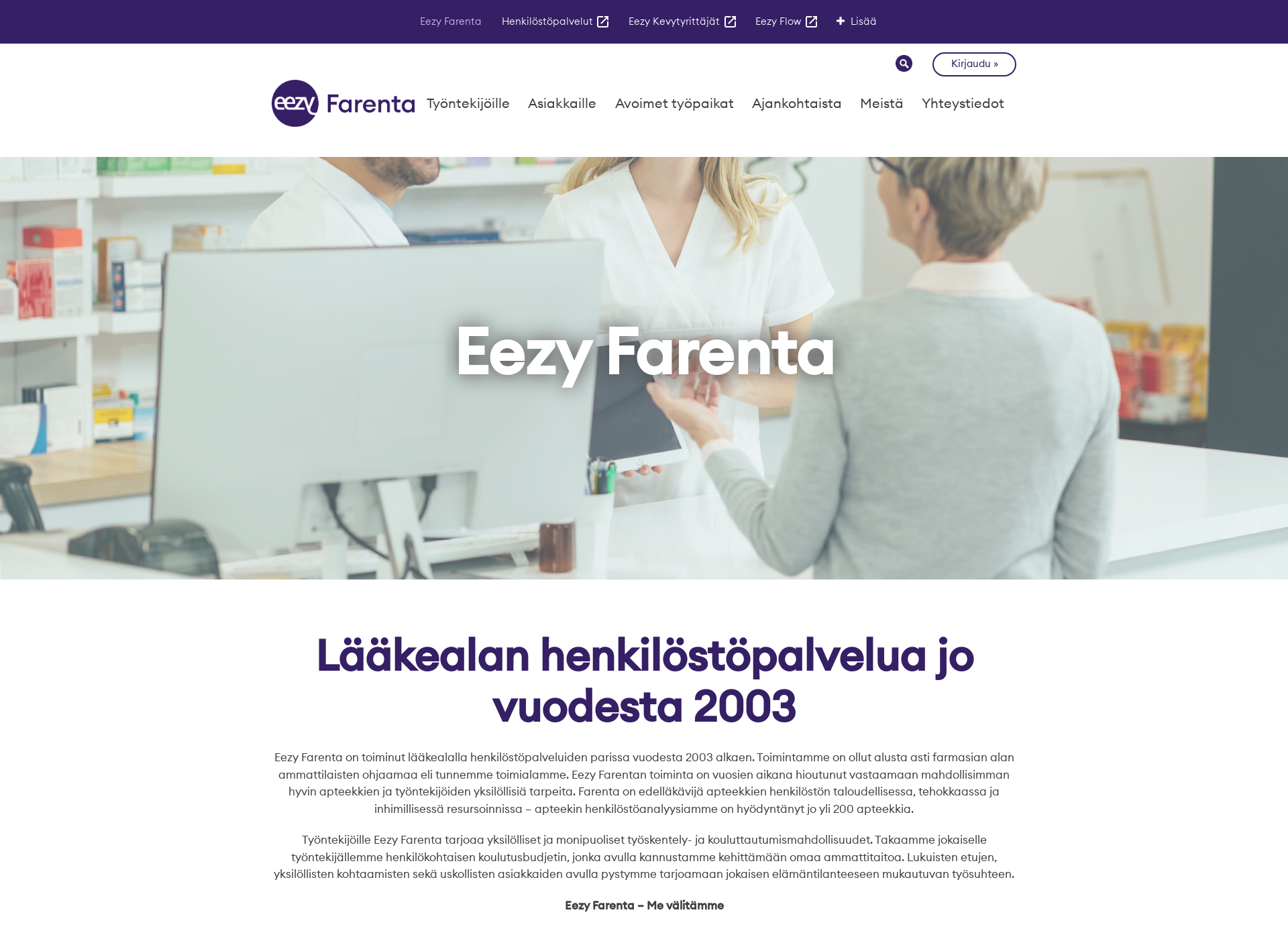 Screenshot for farenta.fi