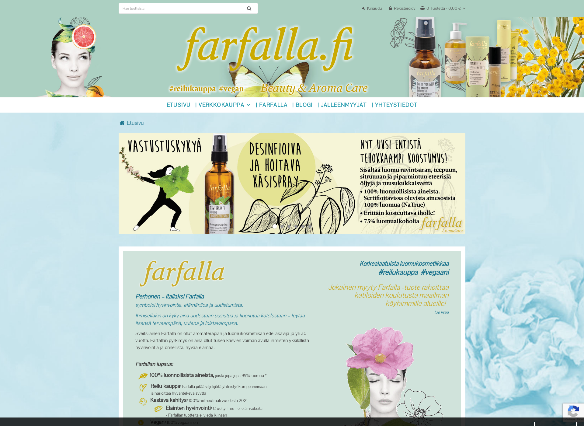 Screenshot for farfalla.fi