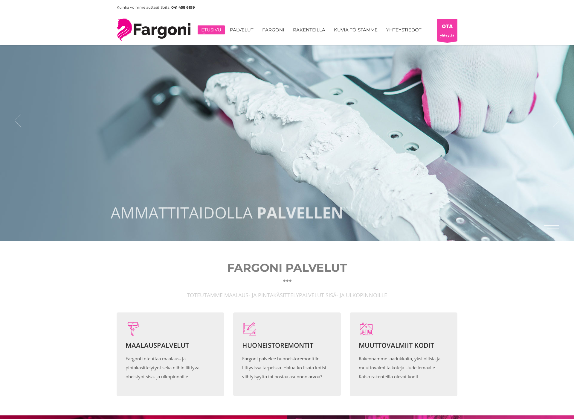 Screenshot for fargoni.fi