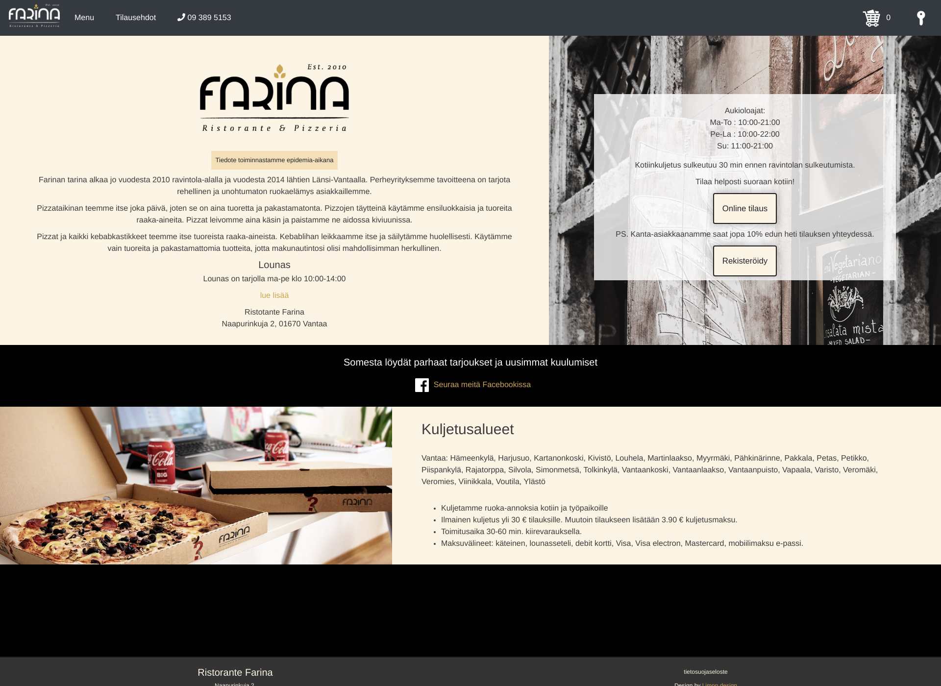 Screenshot for farina.fi