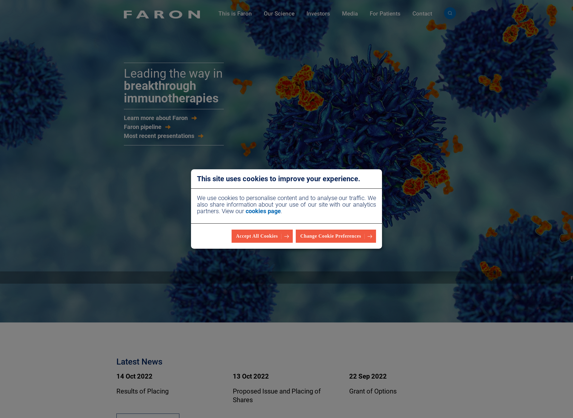 Screenshot for faron.com
