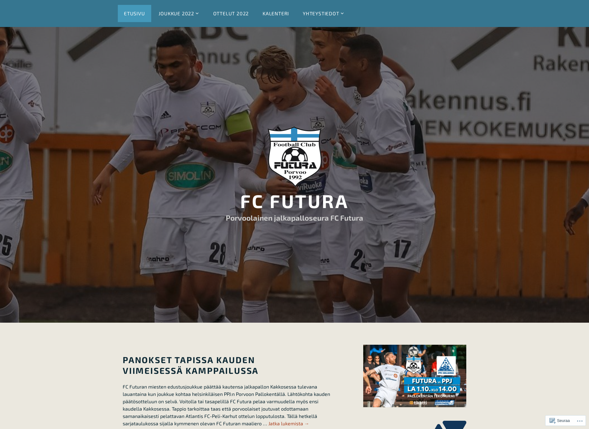 Screenshot for fcfutura.fi