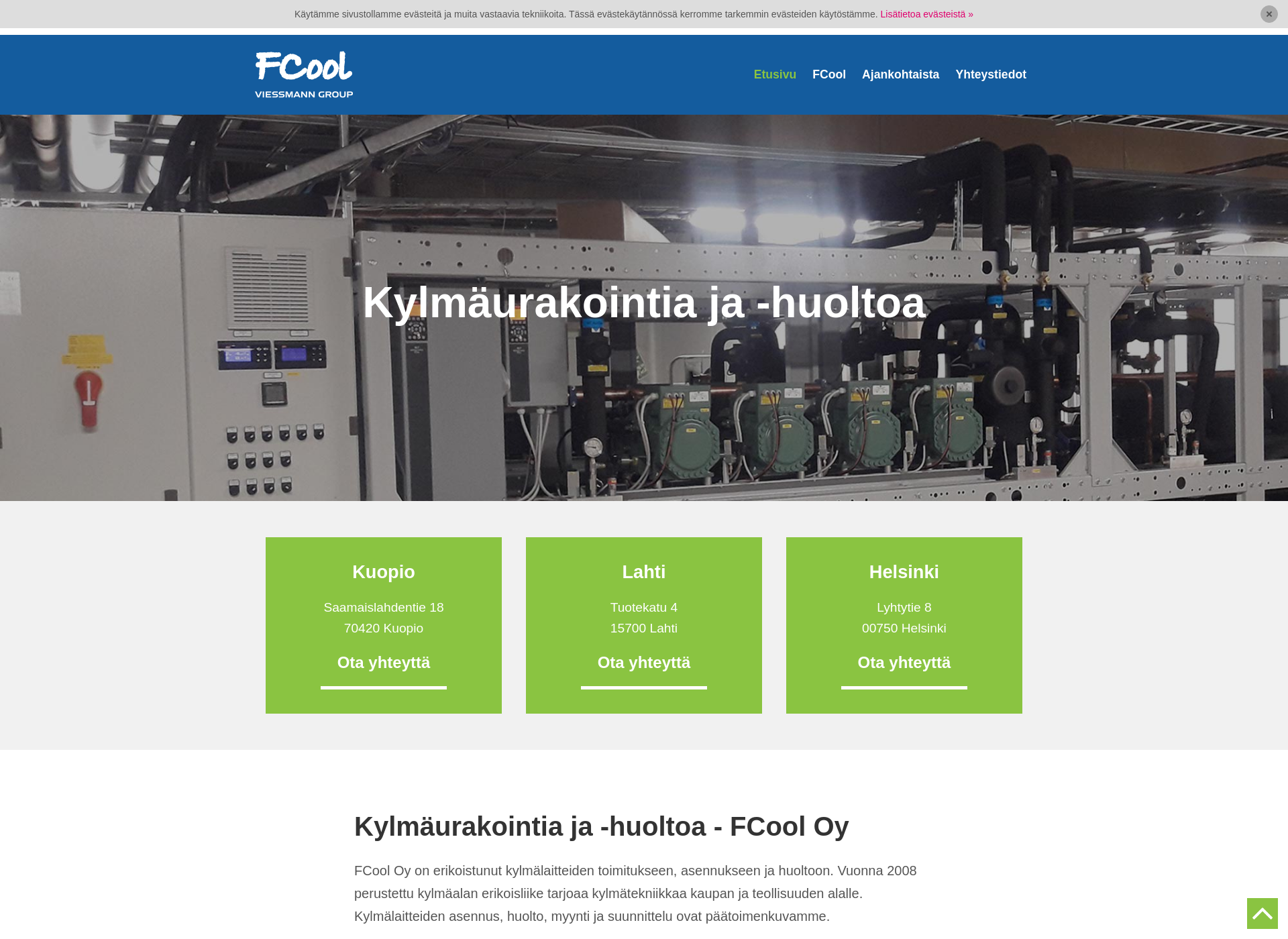 Screenshot for fcool.fi
