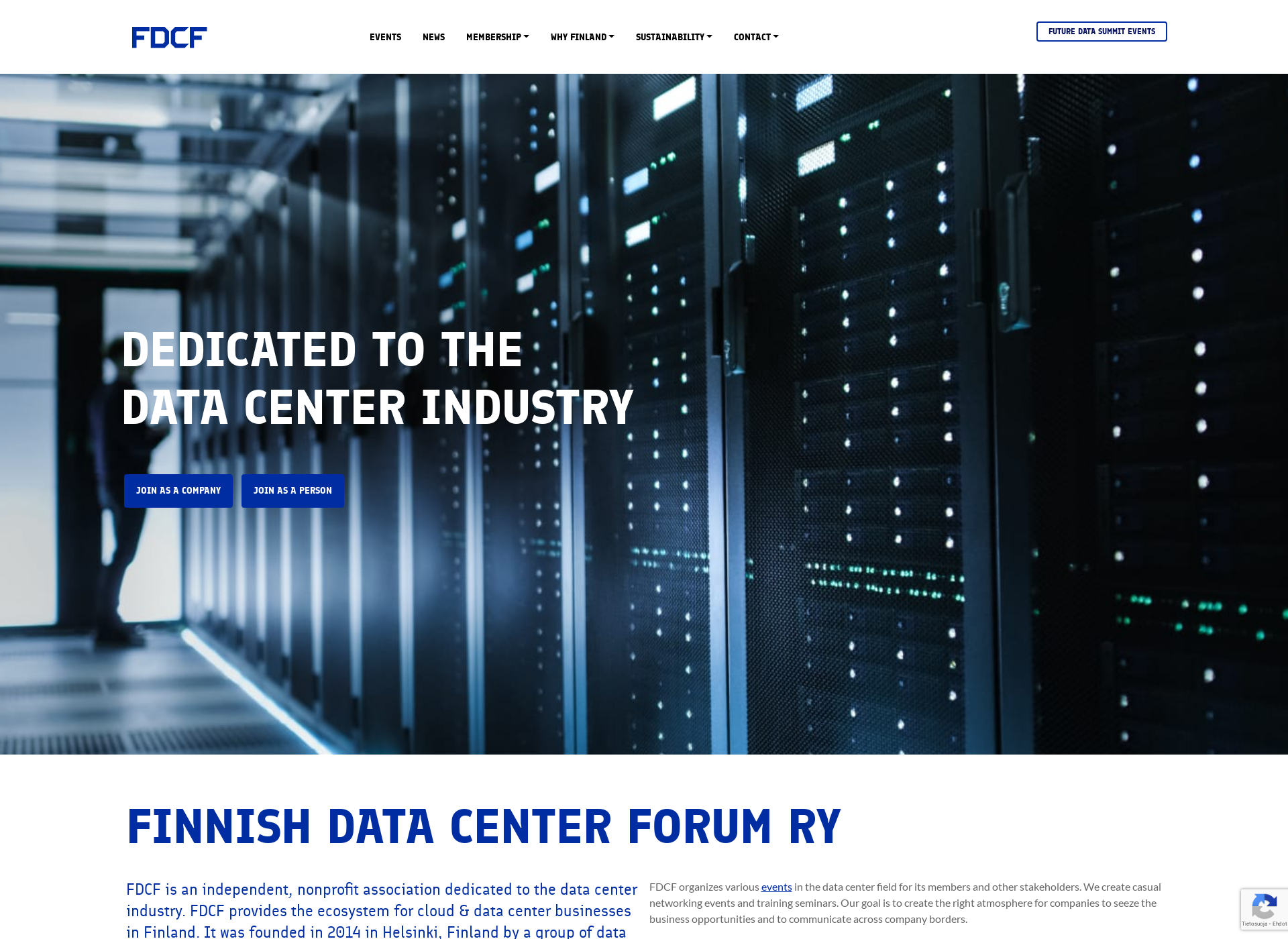 Screenshot for fdca.fi