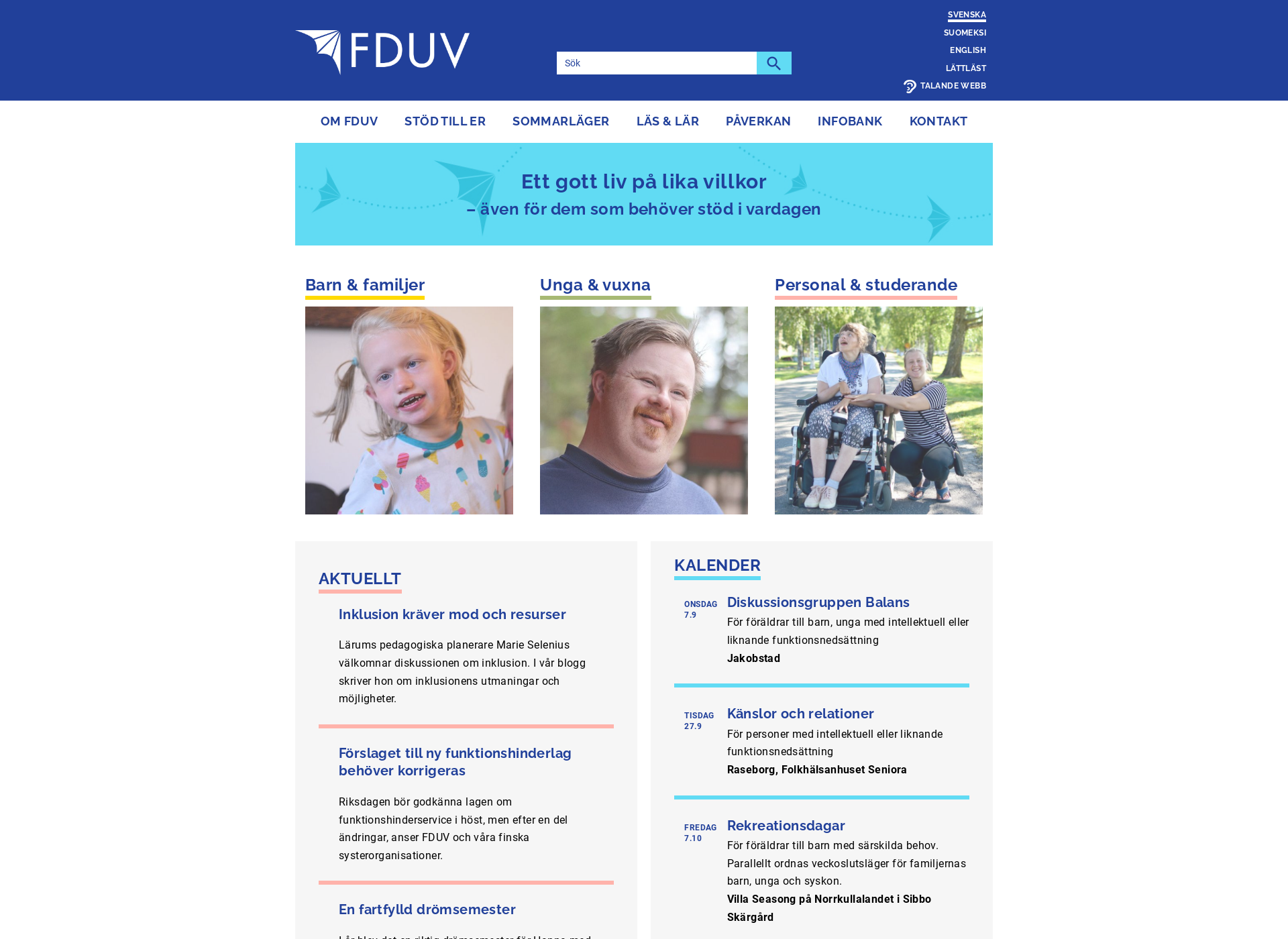 Screenshot for fduv.fi