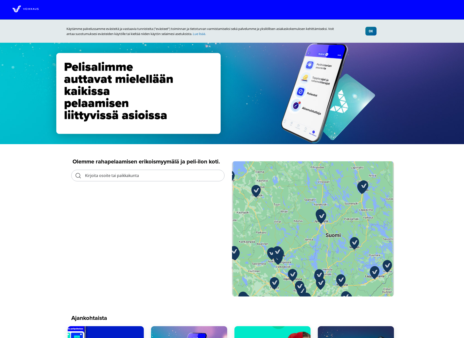 Screenshot for feelvegas.fi