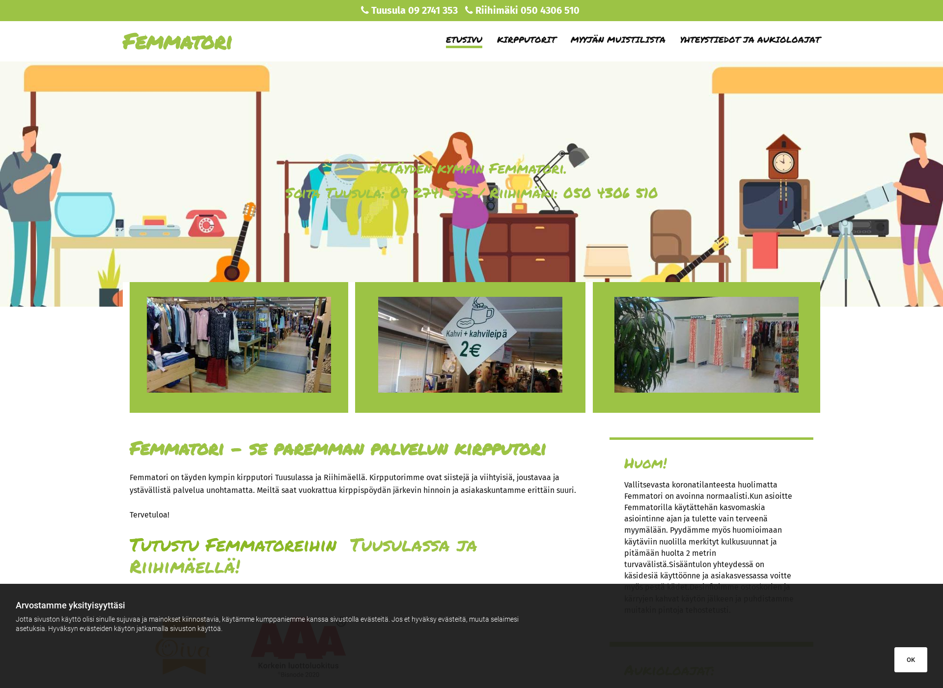 Screenshot for femmatori.fi