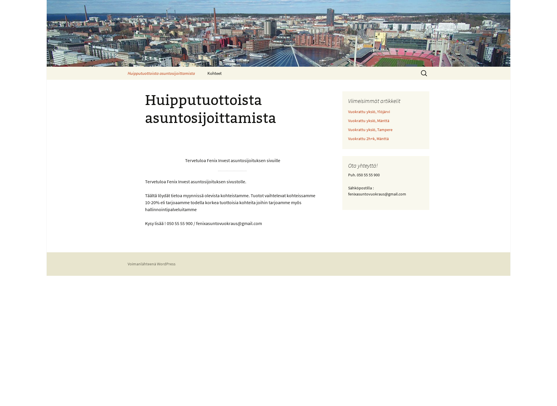 Screenshot for fenixasuntosijoitus.fi