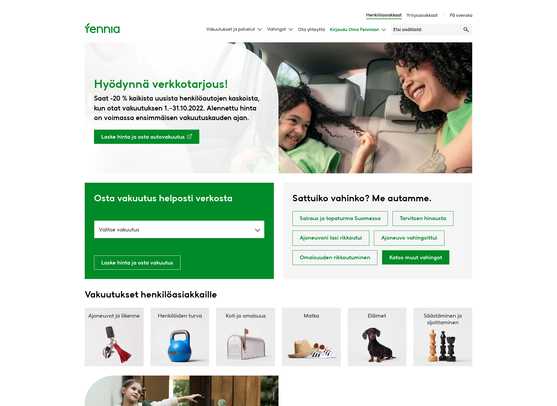 Screenshot for fennia.fi