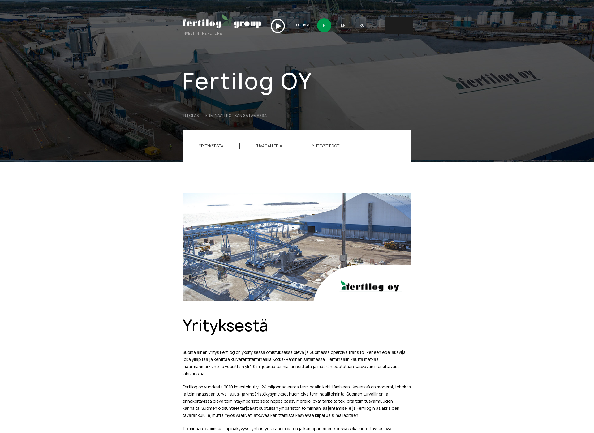 Screenshot for fertilog.fi